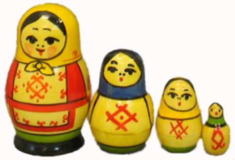 Buy Yoshkar-Ola Nesting Doll 6pc./3.5" at GoldenCockerel.com