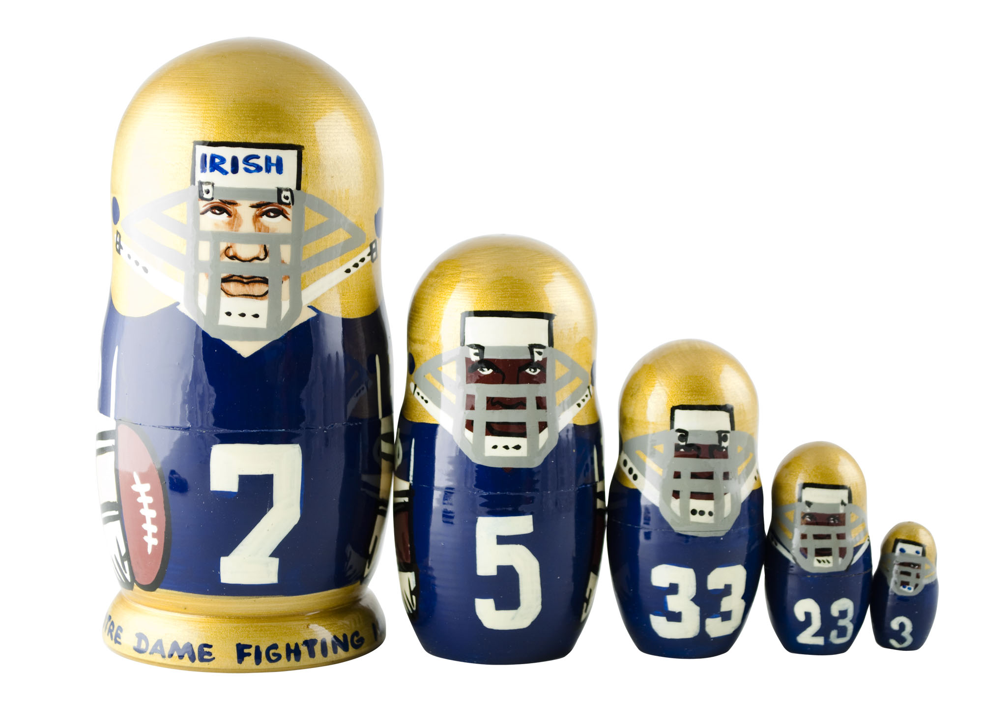 Buy Notre Dame Fighting Irish Team Doll 5pc./6" at GoldenCockerel.com