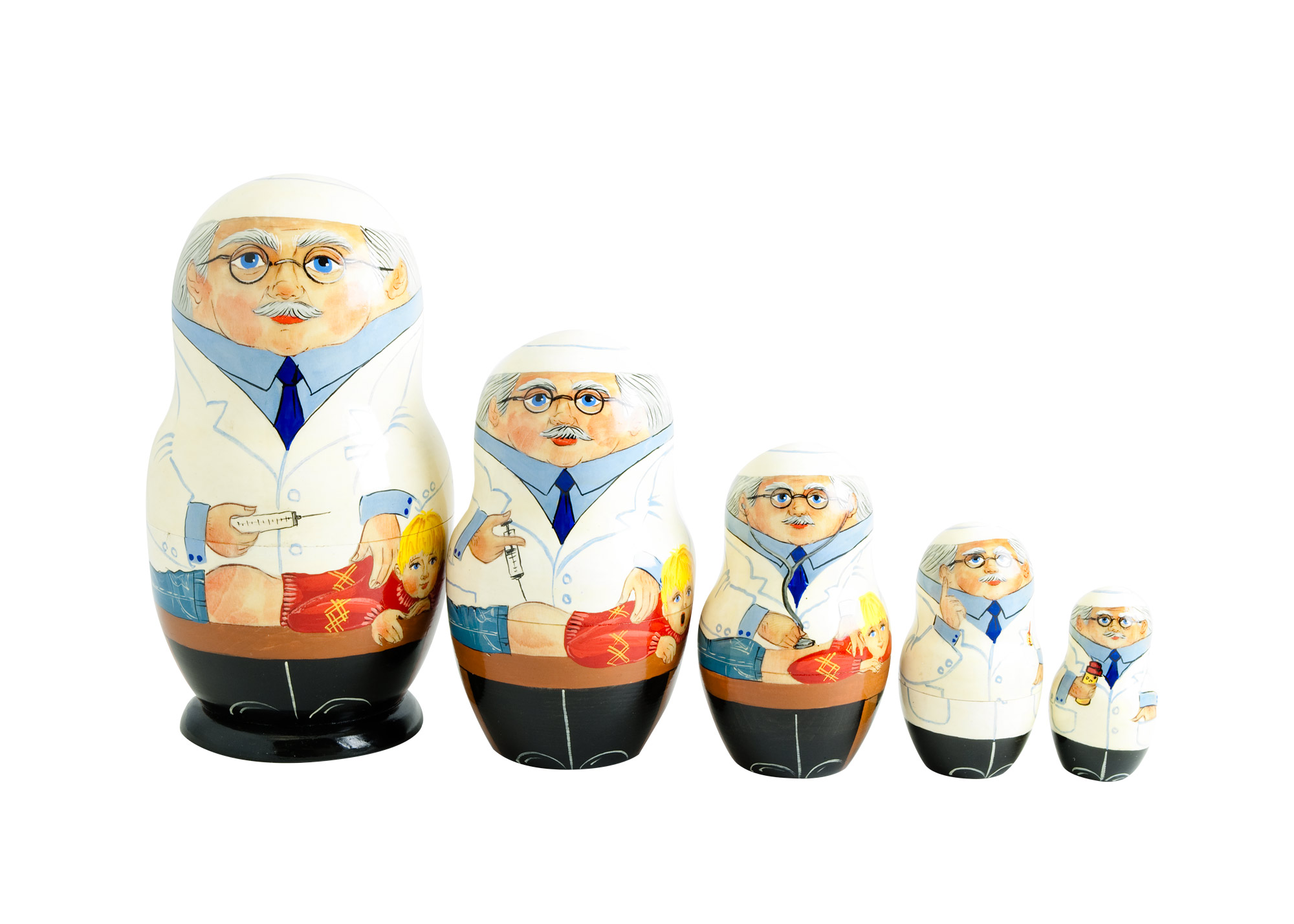 Buy Male Doctor Doll 5pc./6" at GoldenCockerel.com