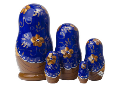 Buy Матрешка «Курочка Ряба» 5 мест 15 см at GoldenCockerel.com