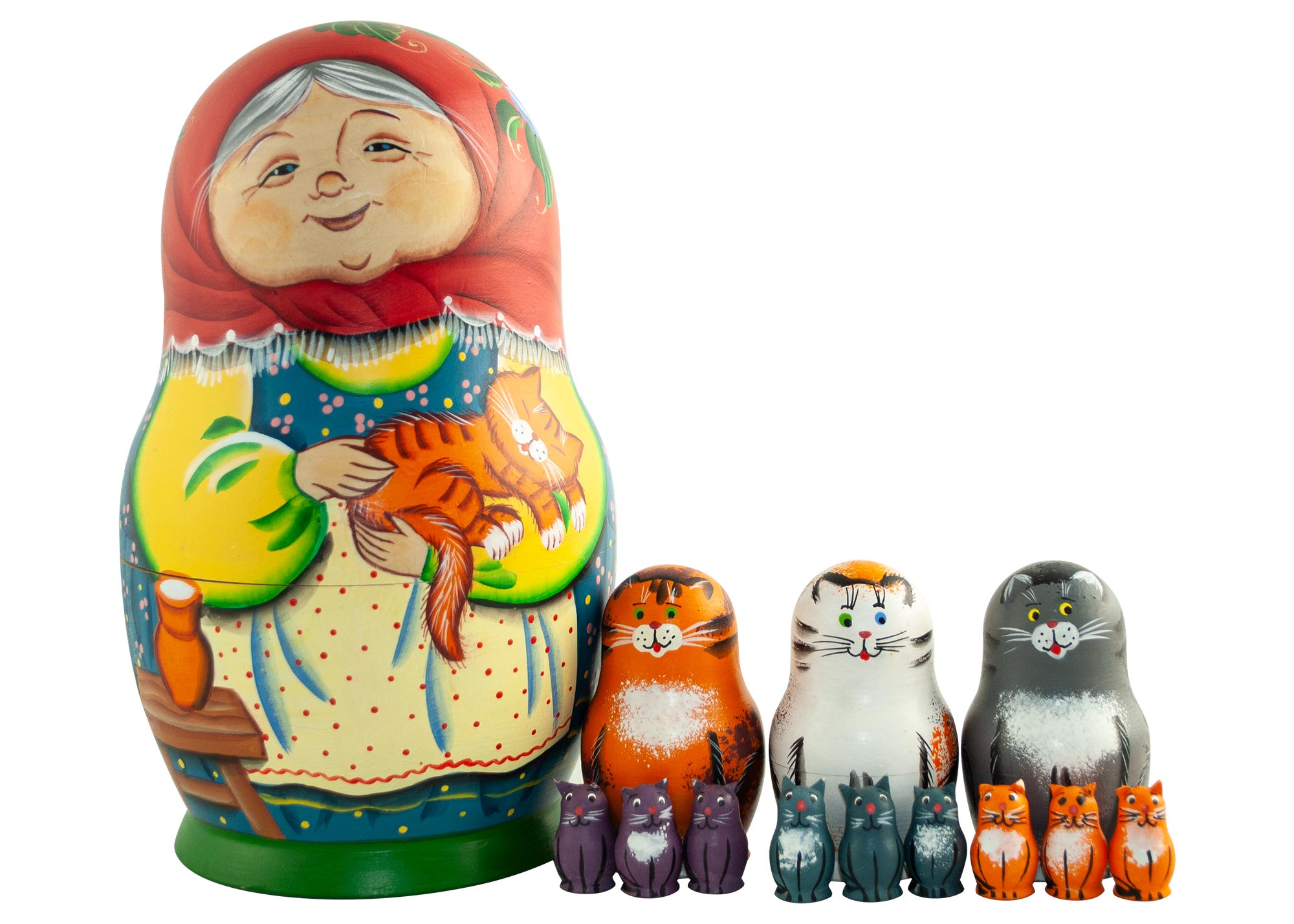 Buy Kitties Grandmother Doll 13pc./8" at GoldenCockerel.com