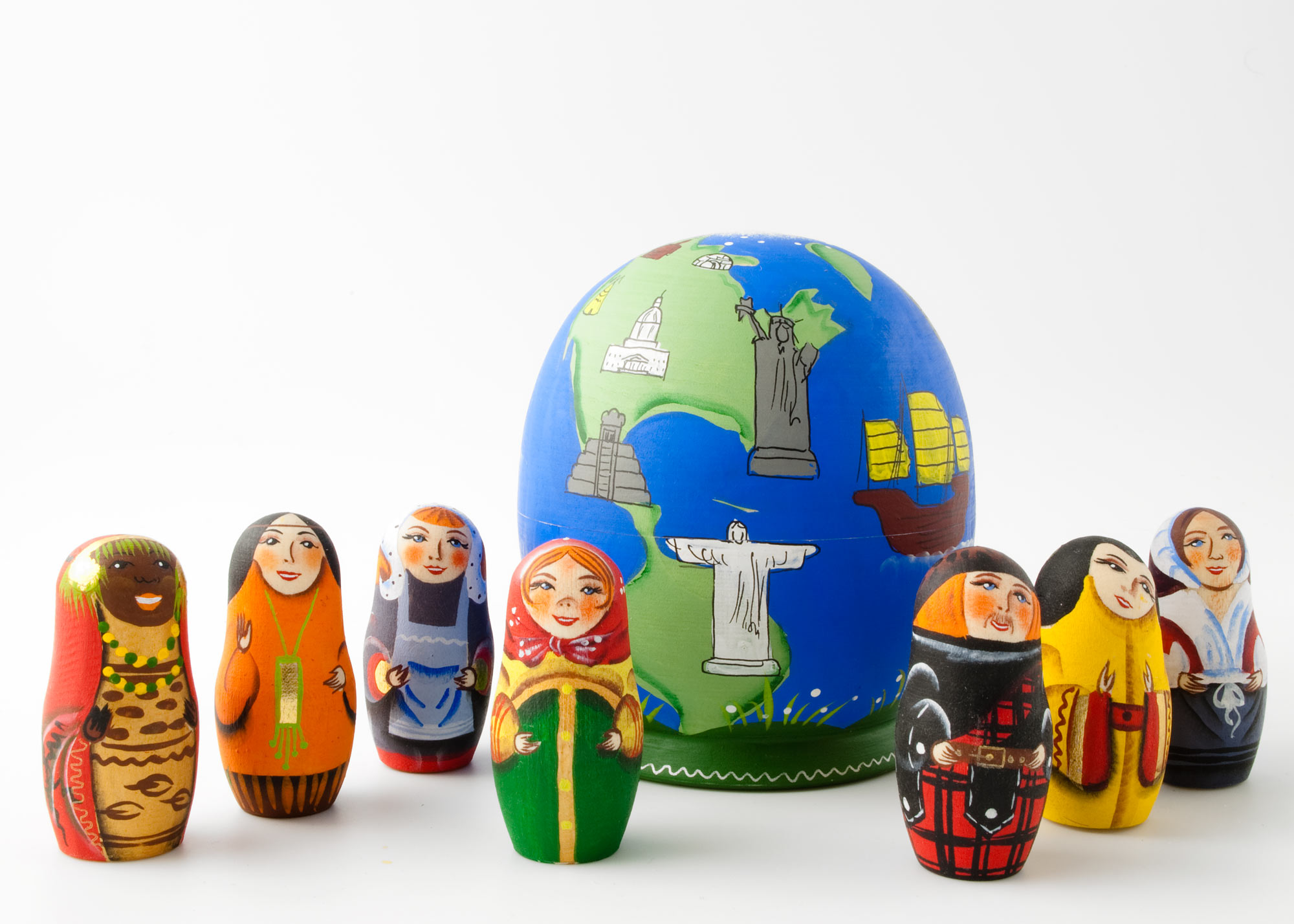 Buy People of the World Globe 4" at GoldenCockerel.com