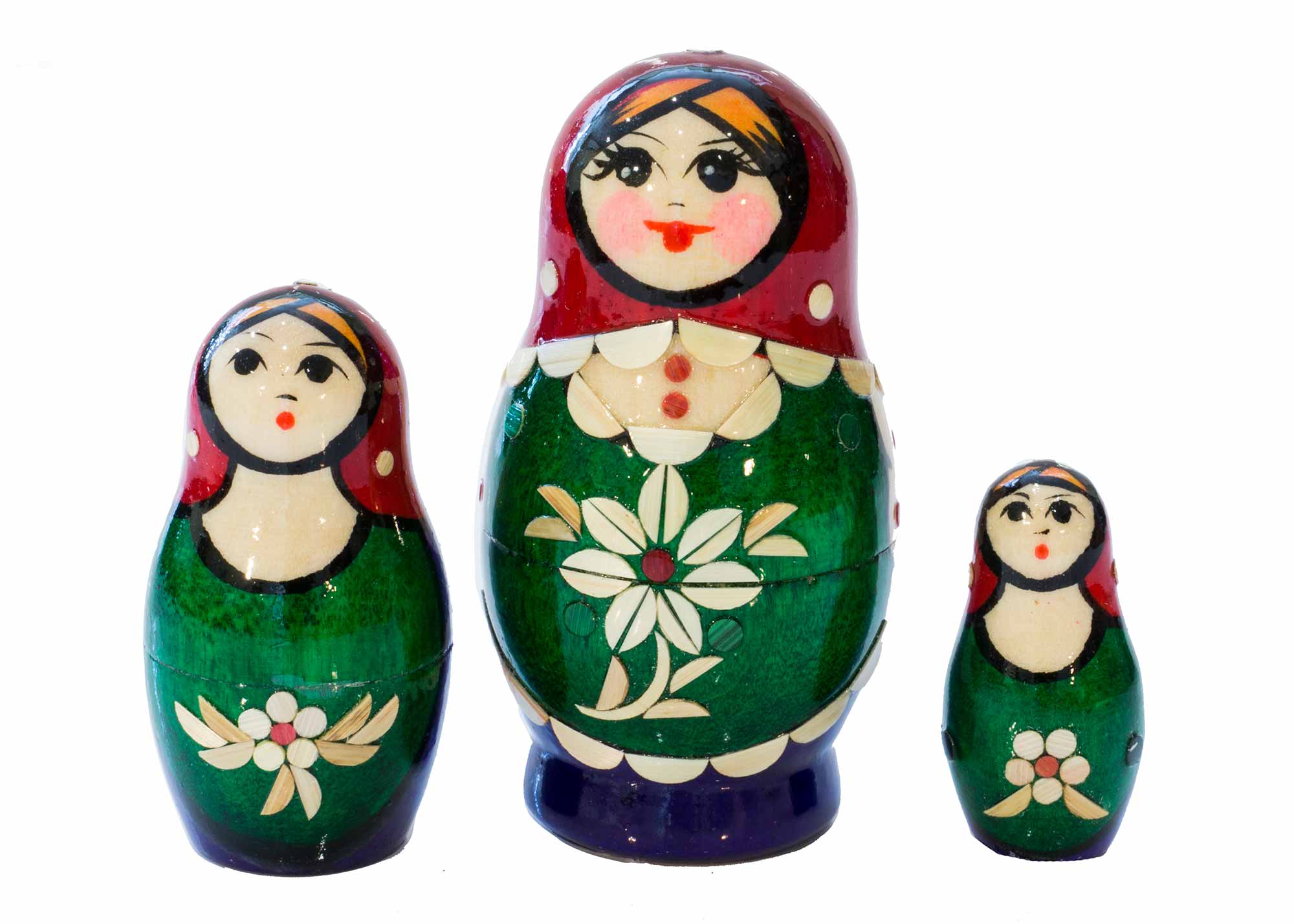 Buy Nolinsk Straw Inlay Doll 3pc/3" at GoldenCockerel.com