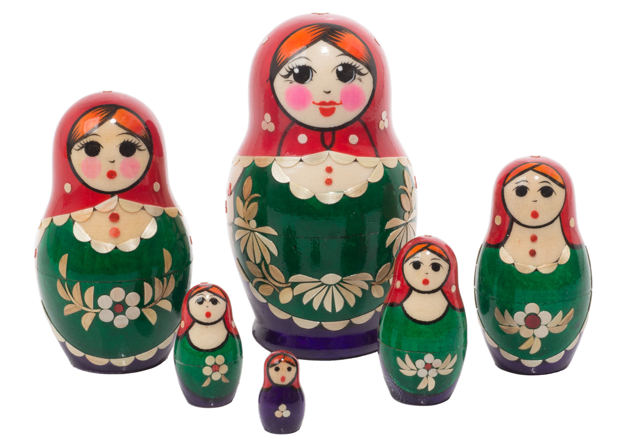 Buy Nolinsk Straw Inlay Doll 6pc./5" at GoldenCockerel.com