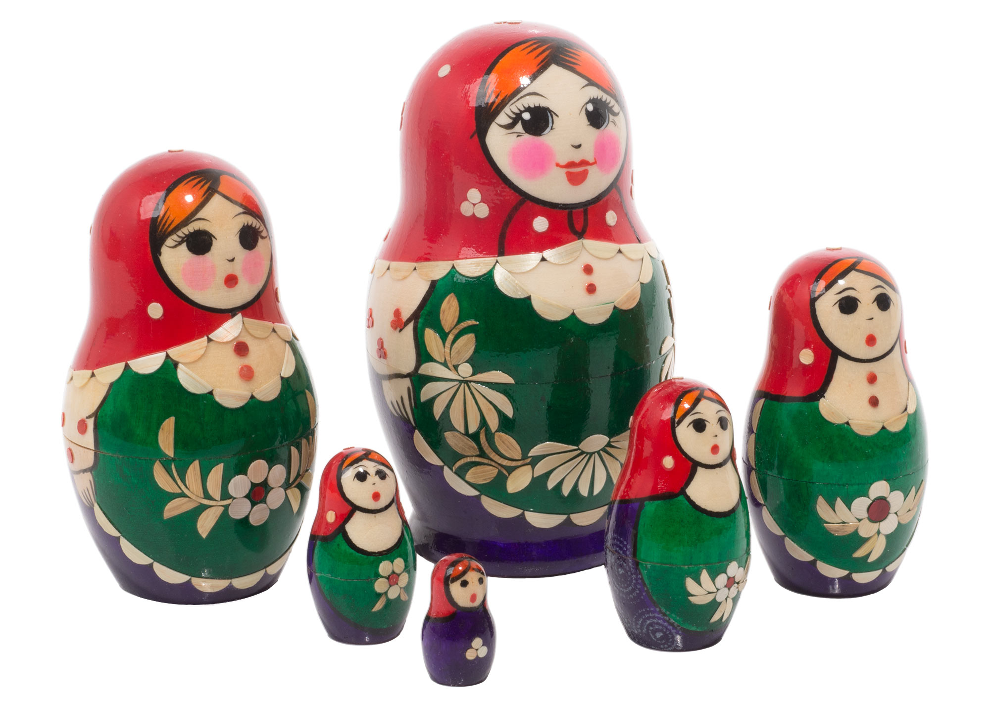 Buy Nolinsk Straw Inlay Doll 6pc./5" at GoldenCockerel.com