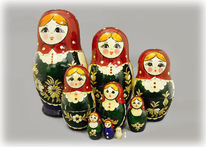 Buy Nolinsk Straw Inlay Doll 10pc. at GoldenCockerel.com