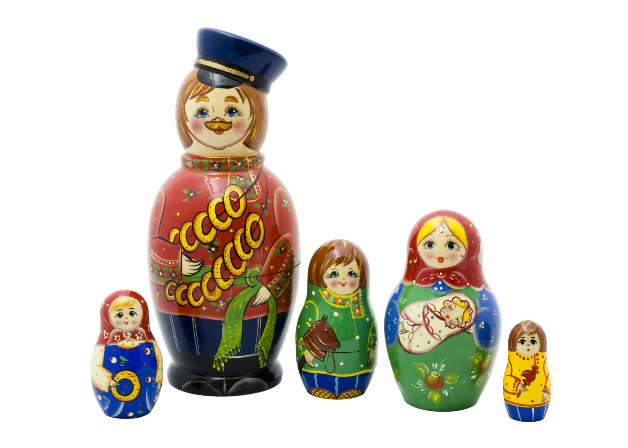 Buy Man w/ Bagels Kirov Doll 5pc./8" at GoldenCockerel.com