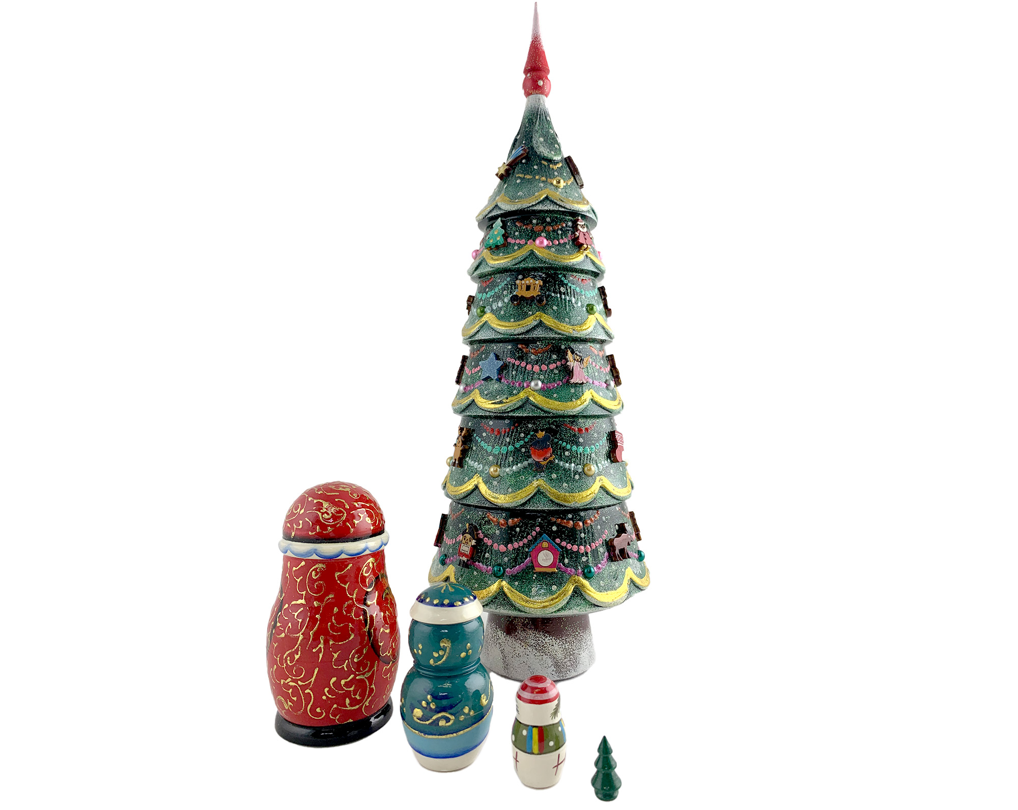 Buy XL Deluxe Christmas Tree with Toys 5pc./13" at GoldenCockerel.com