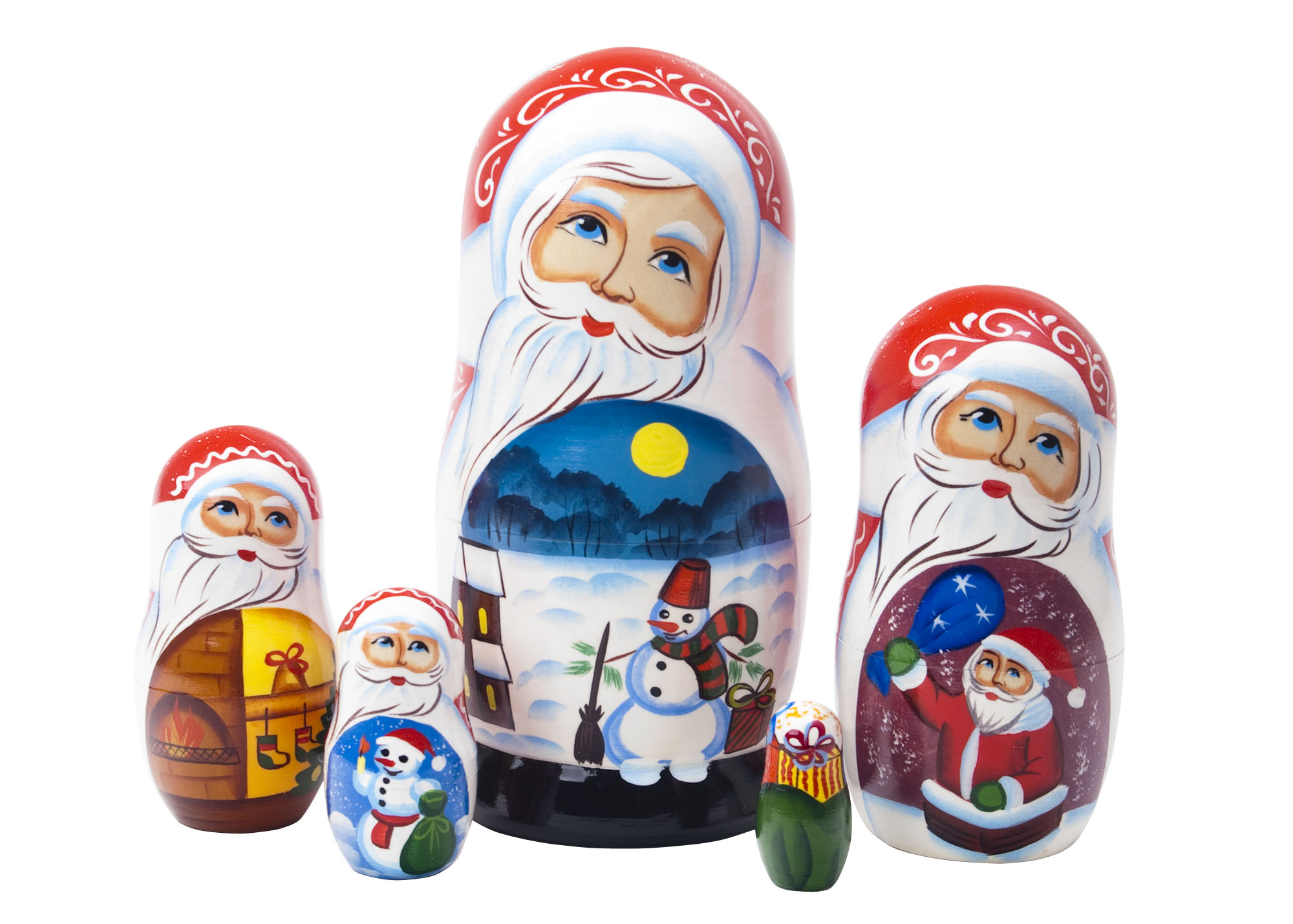 Buy Christmas Moon Doll 5pc./6" at GoldenCockerel.com