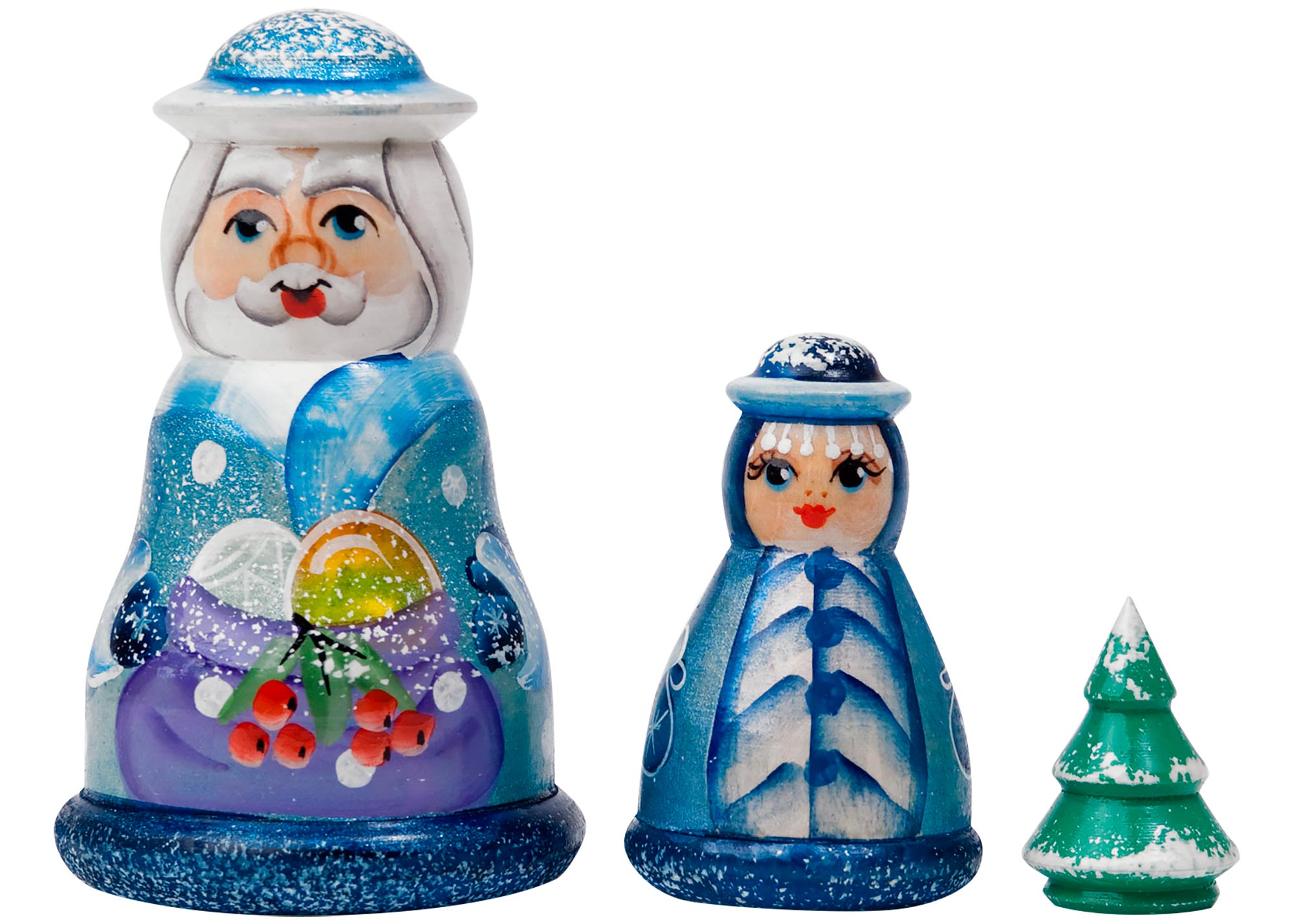 Buy Father Frost and Snegurochka Doll 3pc./4" at GoldenCockerel.com