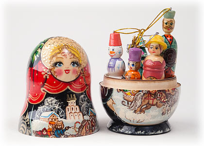 Buy Matryoshka w/ Ornaments 6.5" at GoldenCockerel.com