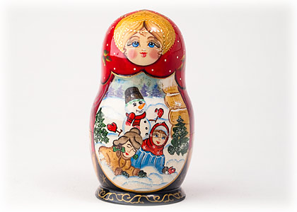 Buy Matryoshka w/ Ornaments 6.5" at GoldenCockerel.com