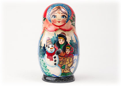 Buy Matryoshka w/ Ornaments 6.5" at GoldenCockerel.com