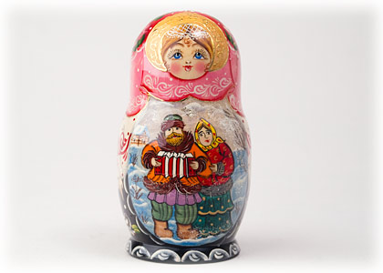 Buy Matryoshka w/ Ornaments 6.5" at GoldenCockerel.com