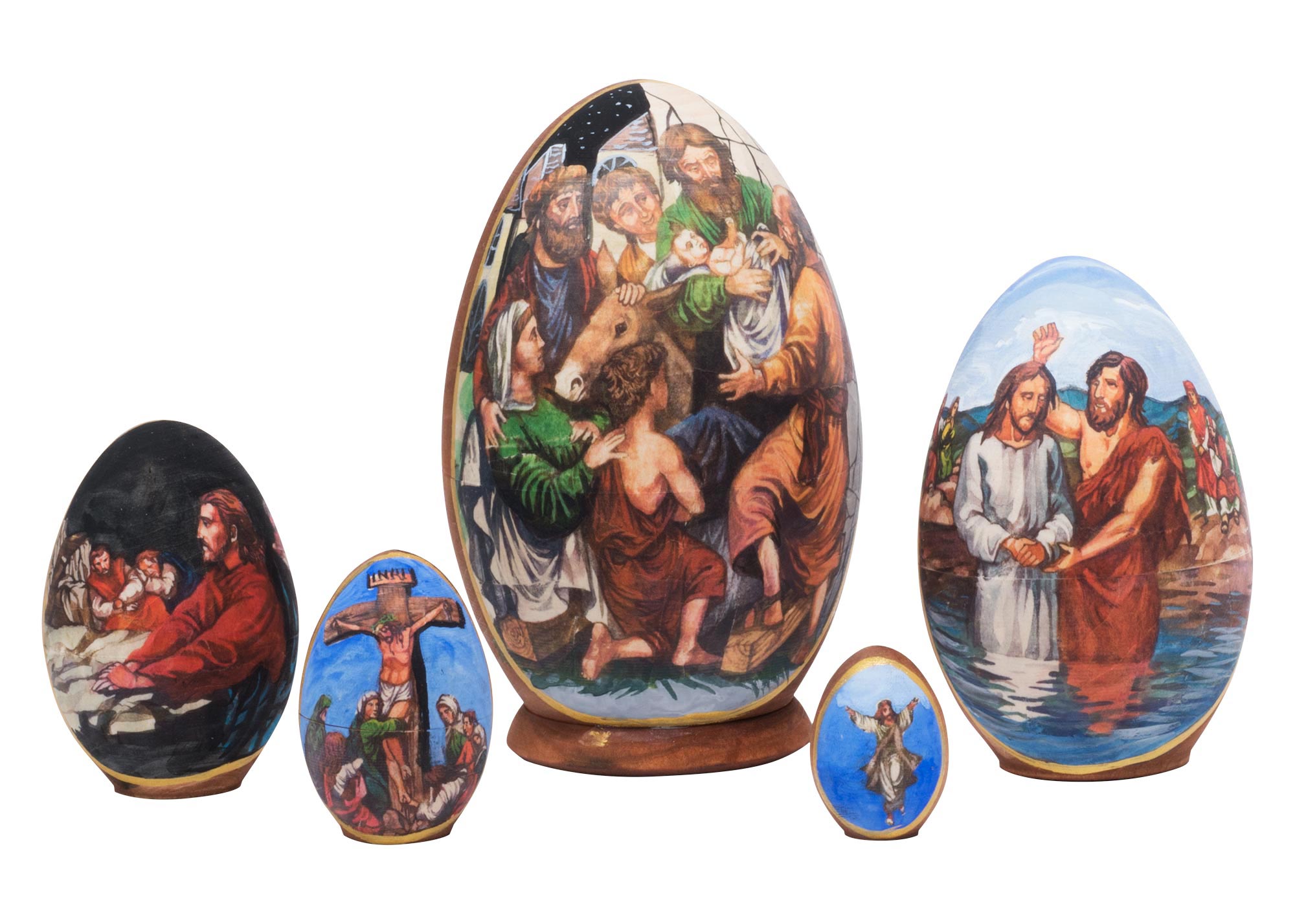 Buy Life of Christ Nesting Egg 5pc./5" at GoldenCockerel.com