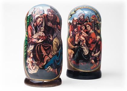 Buy Life of Christ Nesting Doll 5pc/6" at GoldenCockerel.com