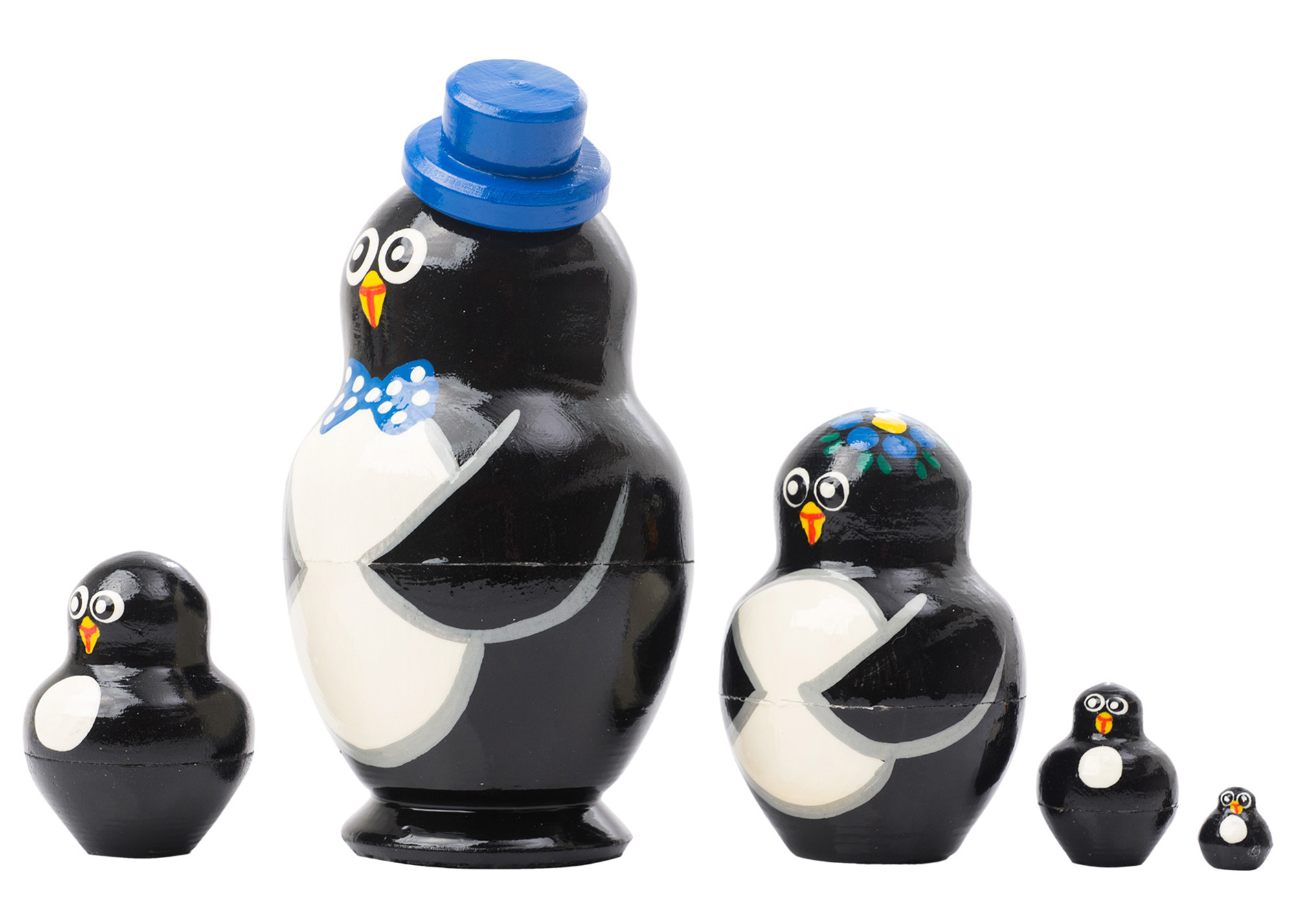 Buy Happy Penguin Doll 5pc./4" at GoldenCockerel.com