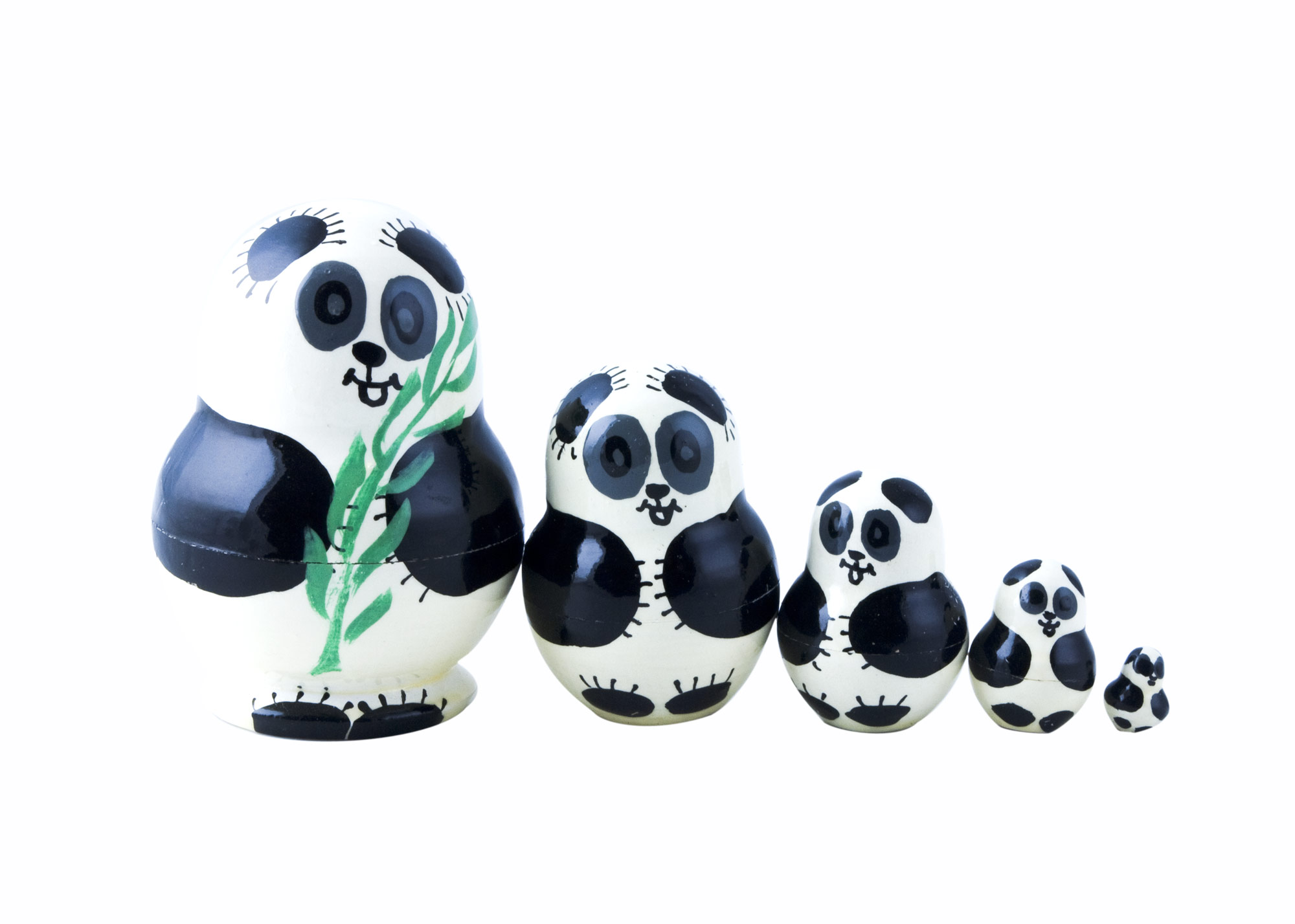 Buy Happy Panda Doll 5pc/2" at GoldenCockerel.com