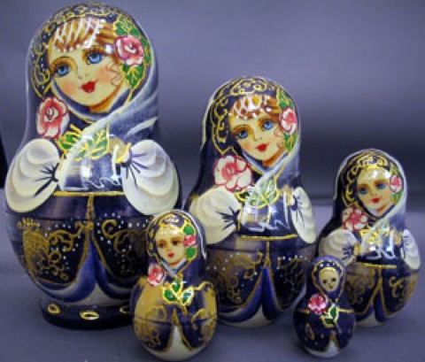 Buy Matryoshka w/ Butterfly at GoldenCockerel.com