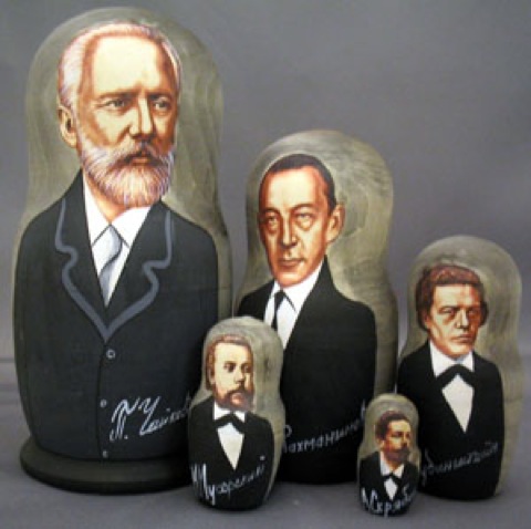 Buy Russian Composers Doll 5pc./6" at GoldenCockerel.com