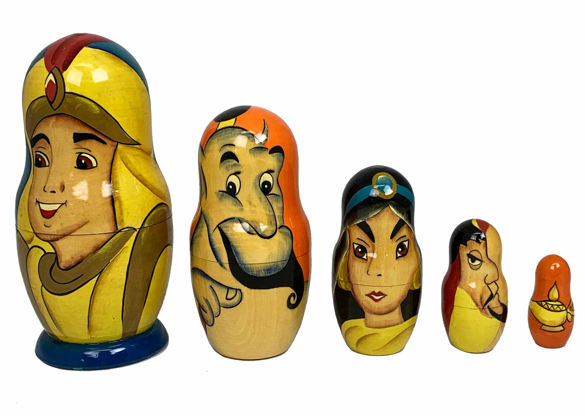 Buy Vintage Aladdin Nesting Doll 5pc./5" at GoldenCockerel.com