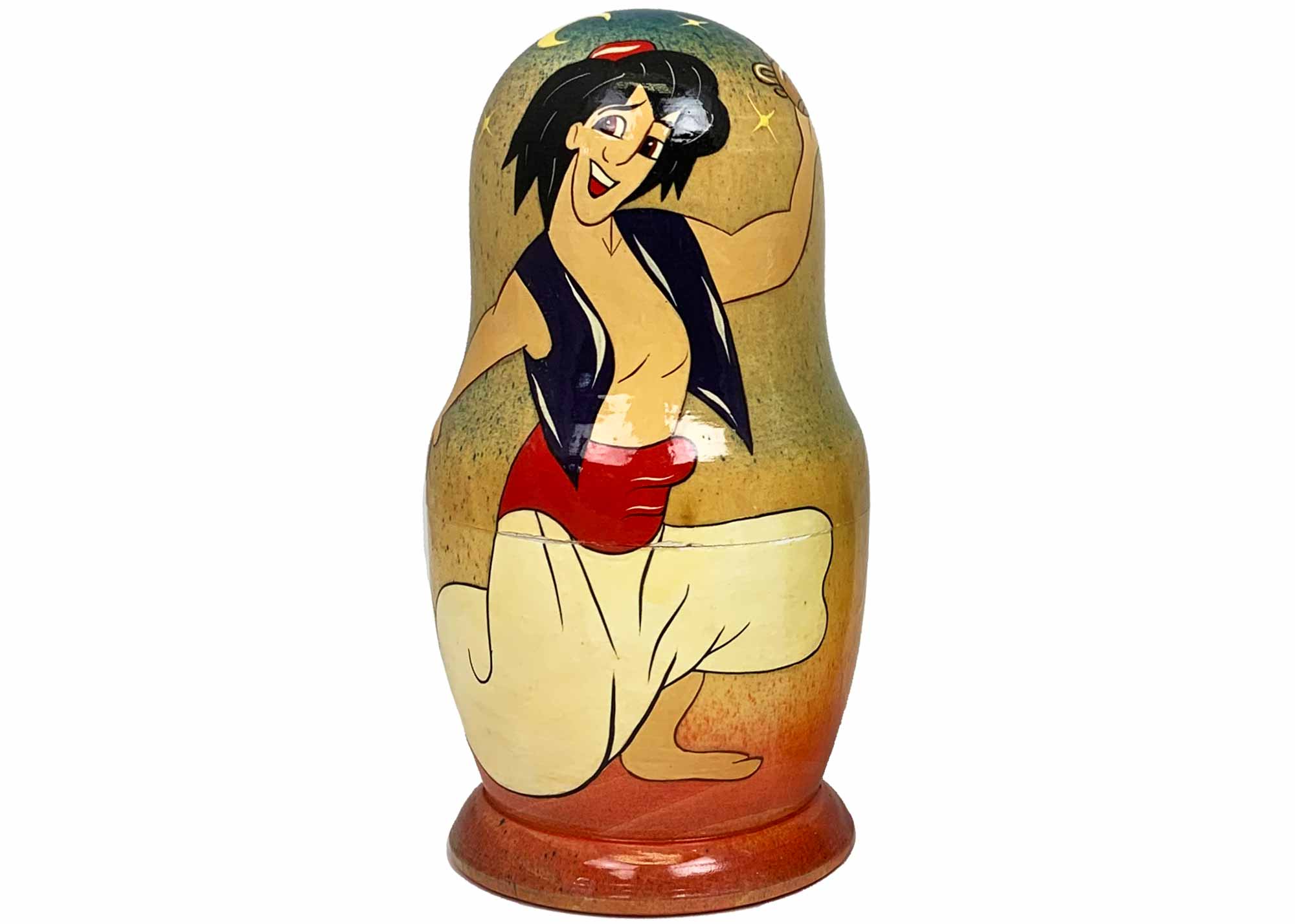 Buy Vintage Aladdin & Flying Carpet Nesting Doll 5pc./5" at GoldenCockerel.com