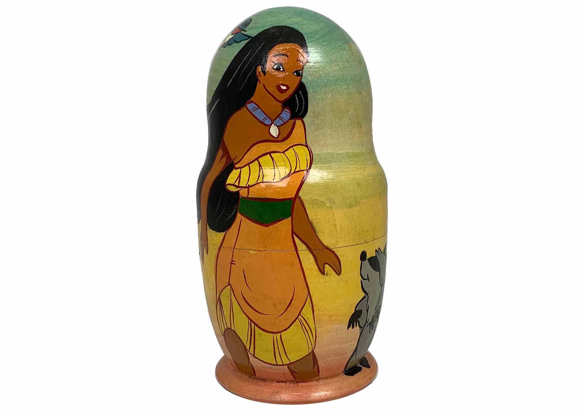 Buy Vintage Pocahontas Nesting Doll 5pc./5" at GoldenCockerel.com