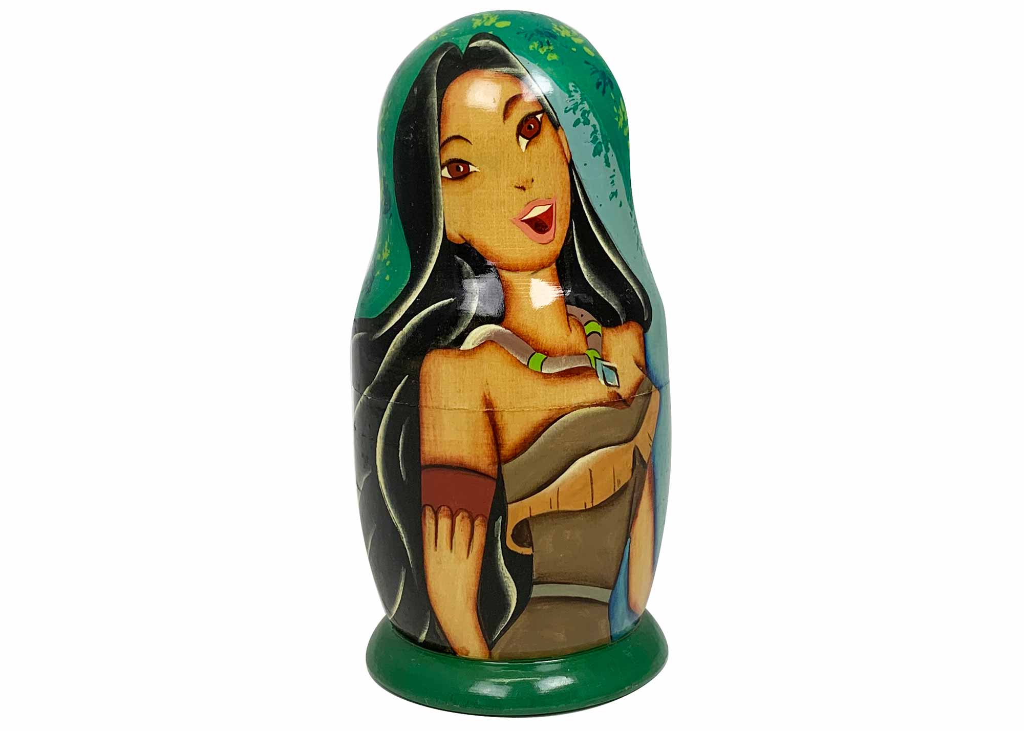 Buy Vintage Pocahontas Story Nesting Doll 5pc./5" at GoldenCockerel.com