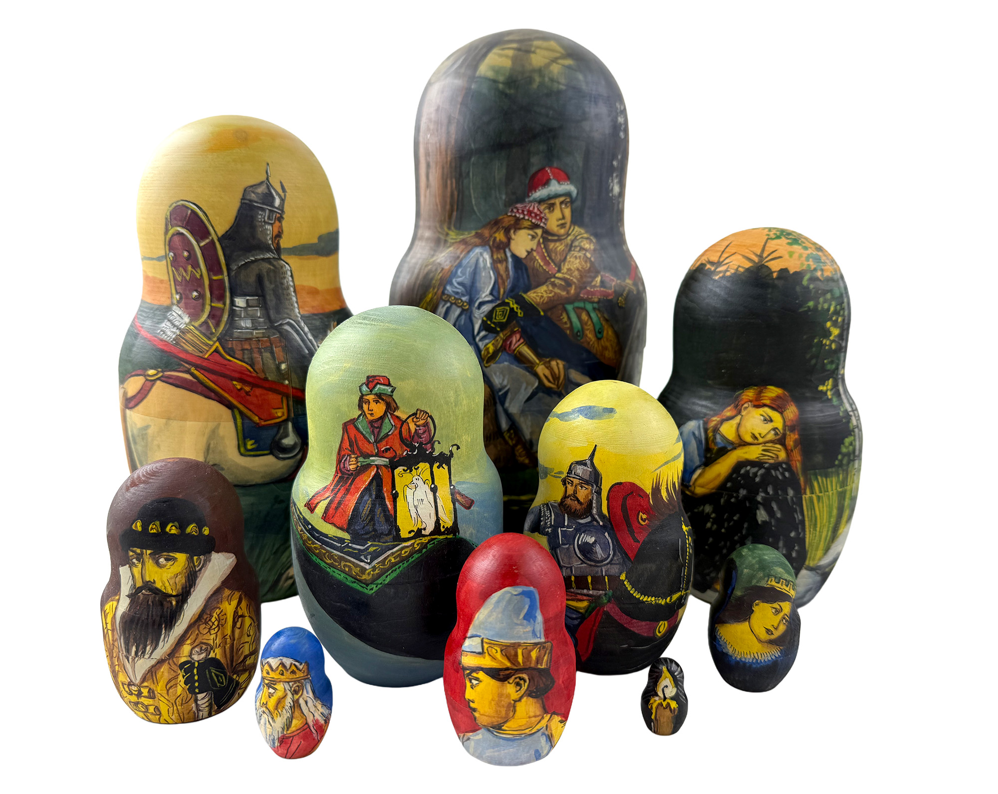 Buy Vintage Matte Viktor Vasnetsov Paintings Doll 10pc/9" at GoldenCockerel.com