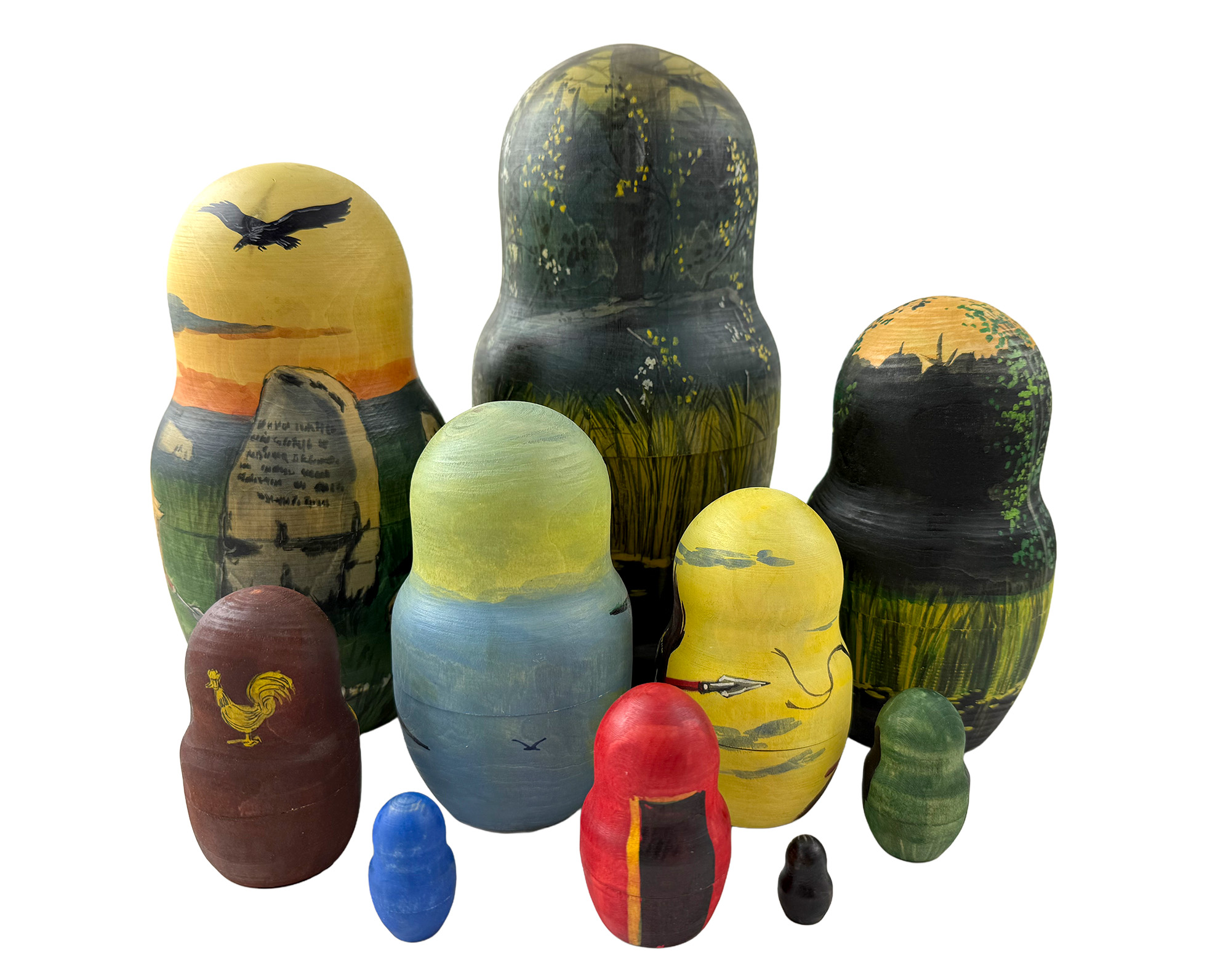 Buy Vintage Matte Viktor Vasnetsov Paintings Doll 10pc/9" at GoldenCockerel.com