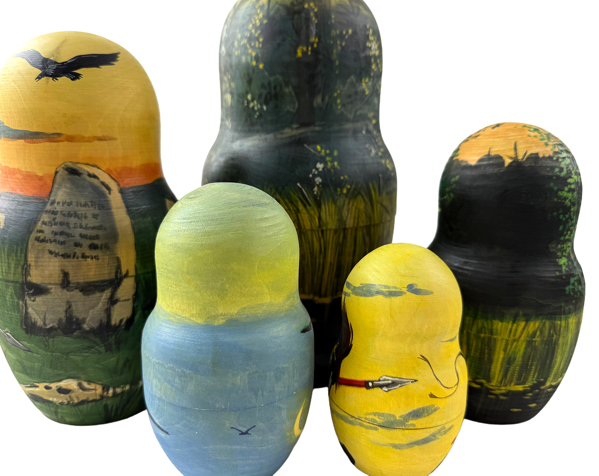 Buy Vintage Matte Viktor Vasnetsov Paintings Doll 10pc/9" at GoldenCockerel.com