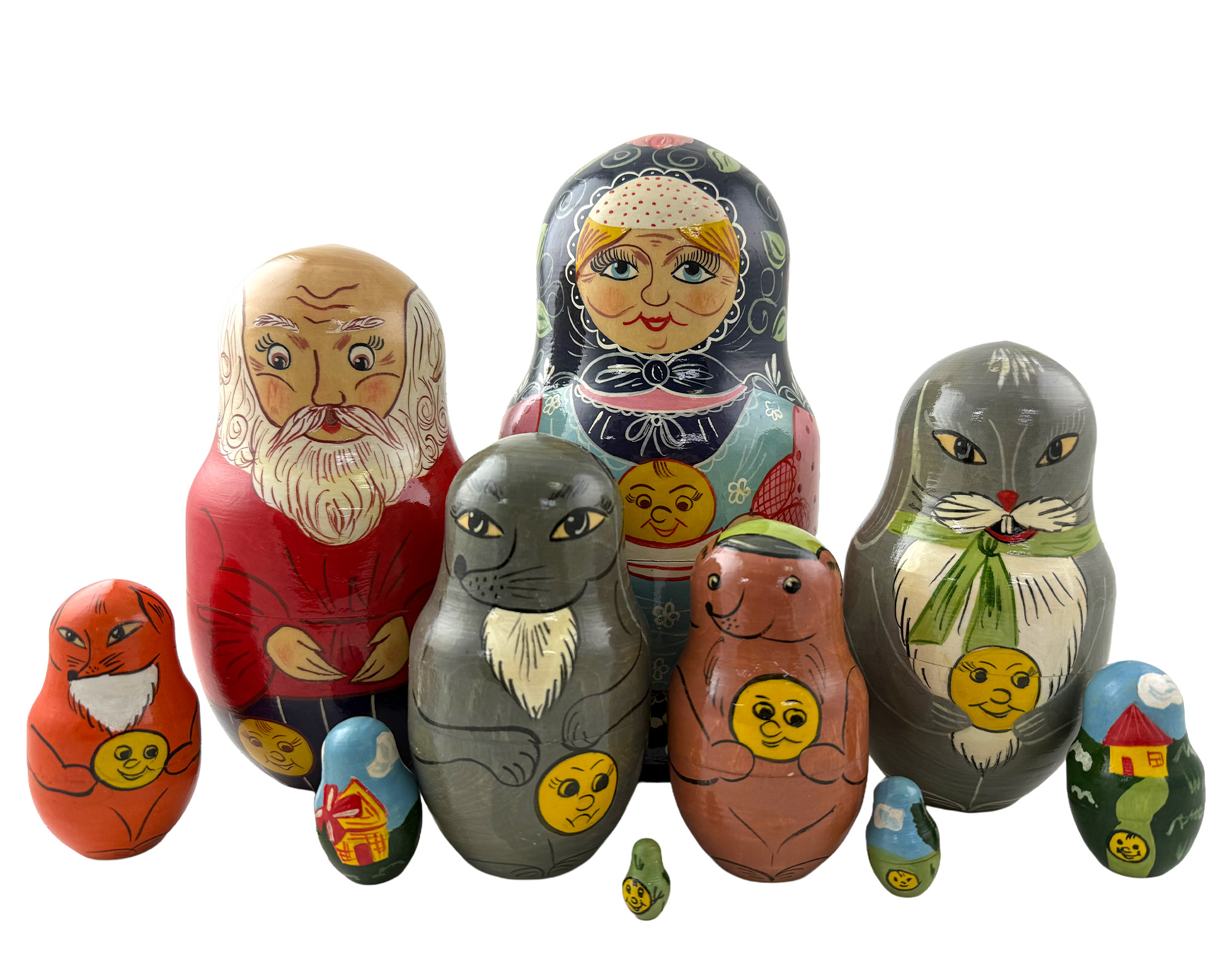 Buy Vintage Kolobok Characters Fairy Tale Doll 10pc/9" at GoldenCockerel.com