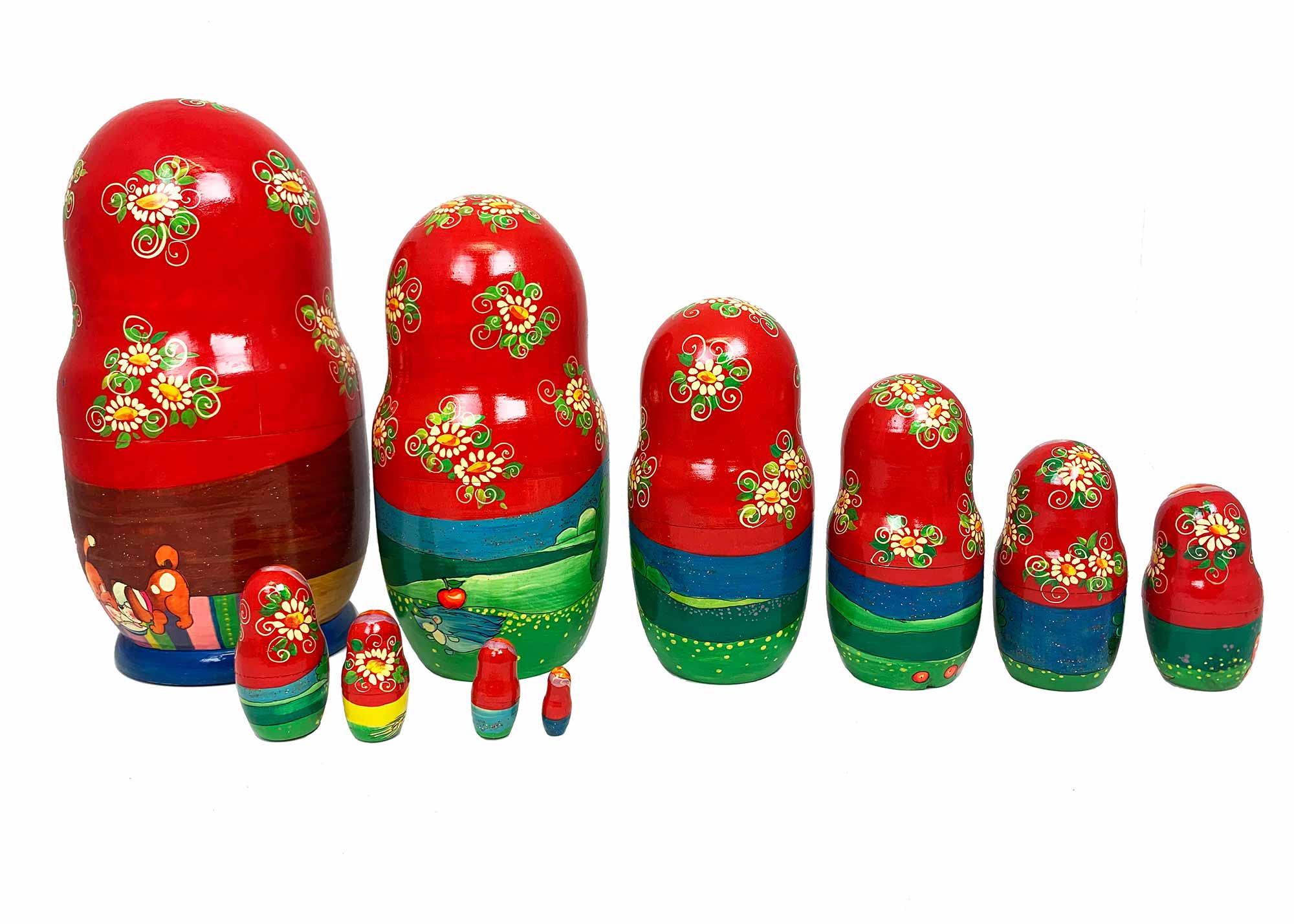 Buy Imperfect Vintage Russian Kolobok Folk Tale Doll 10pc./10" at GoldenCockerel.com