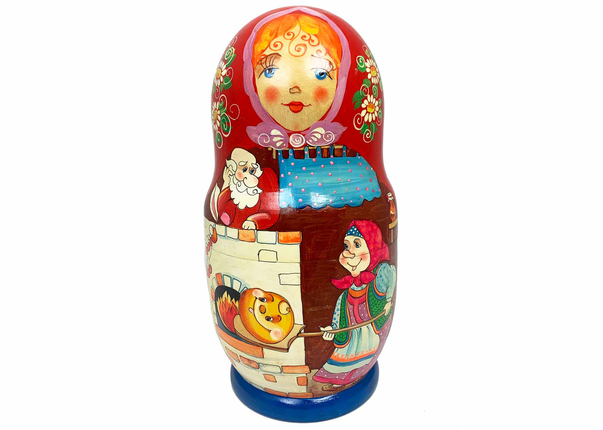 Buy Imperfect Vintage Russian Kolobok Folk Tale Doll 10pc./10" at GoldenCockerel.com