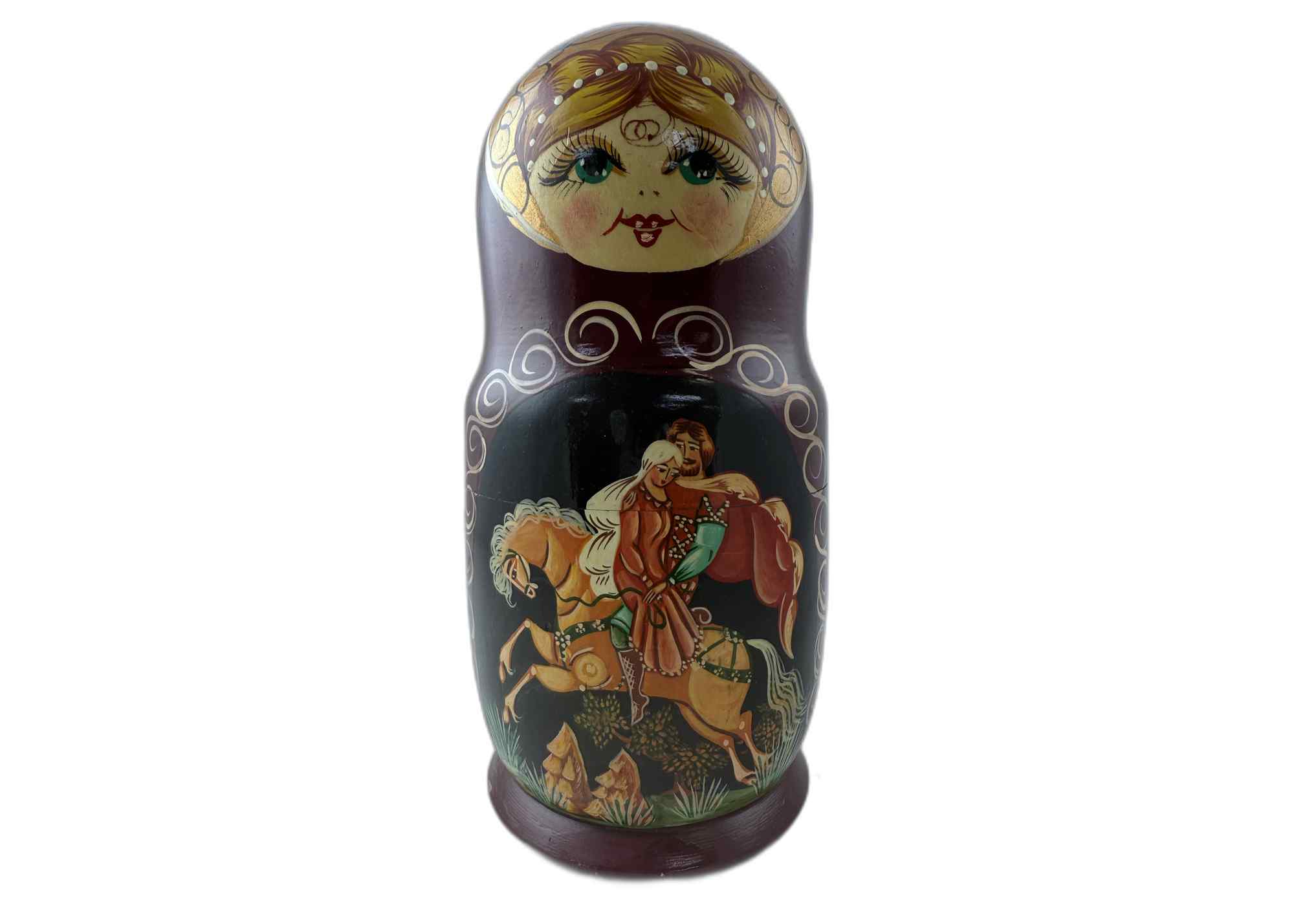 Buy Vintage "Prince Ivan and the Firebird" Fairy Tale Nesting Doll 10pc/10" at GoldenCockerel.com