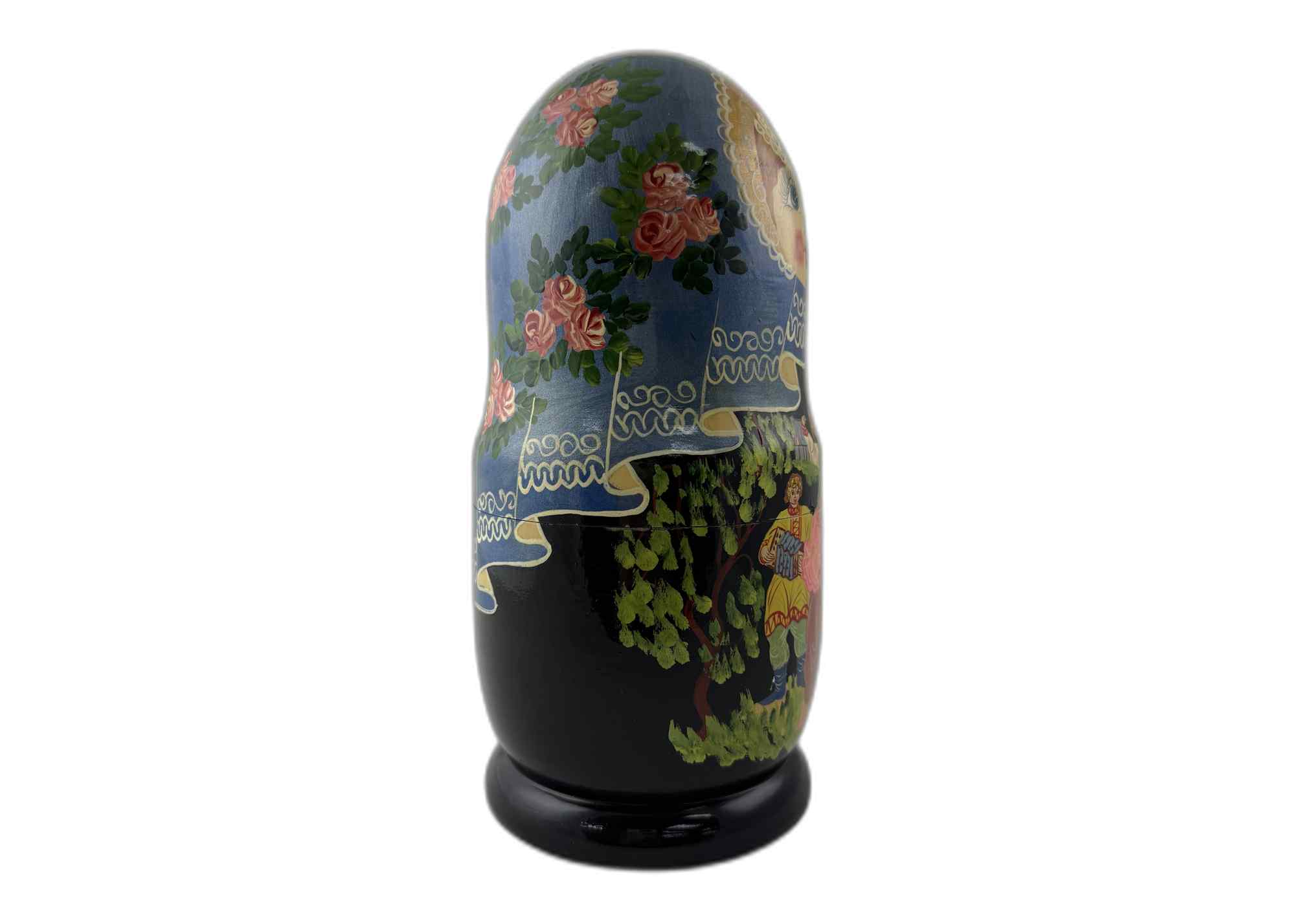 Buy Vintage Folk Scene Nesting Doll 10pc/10" at GoldenCockerel.com
