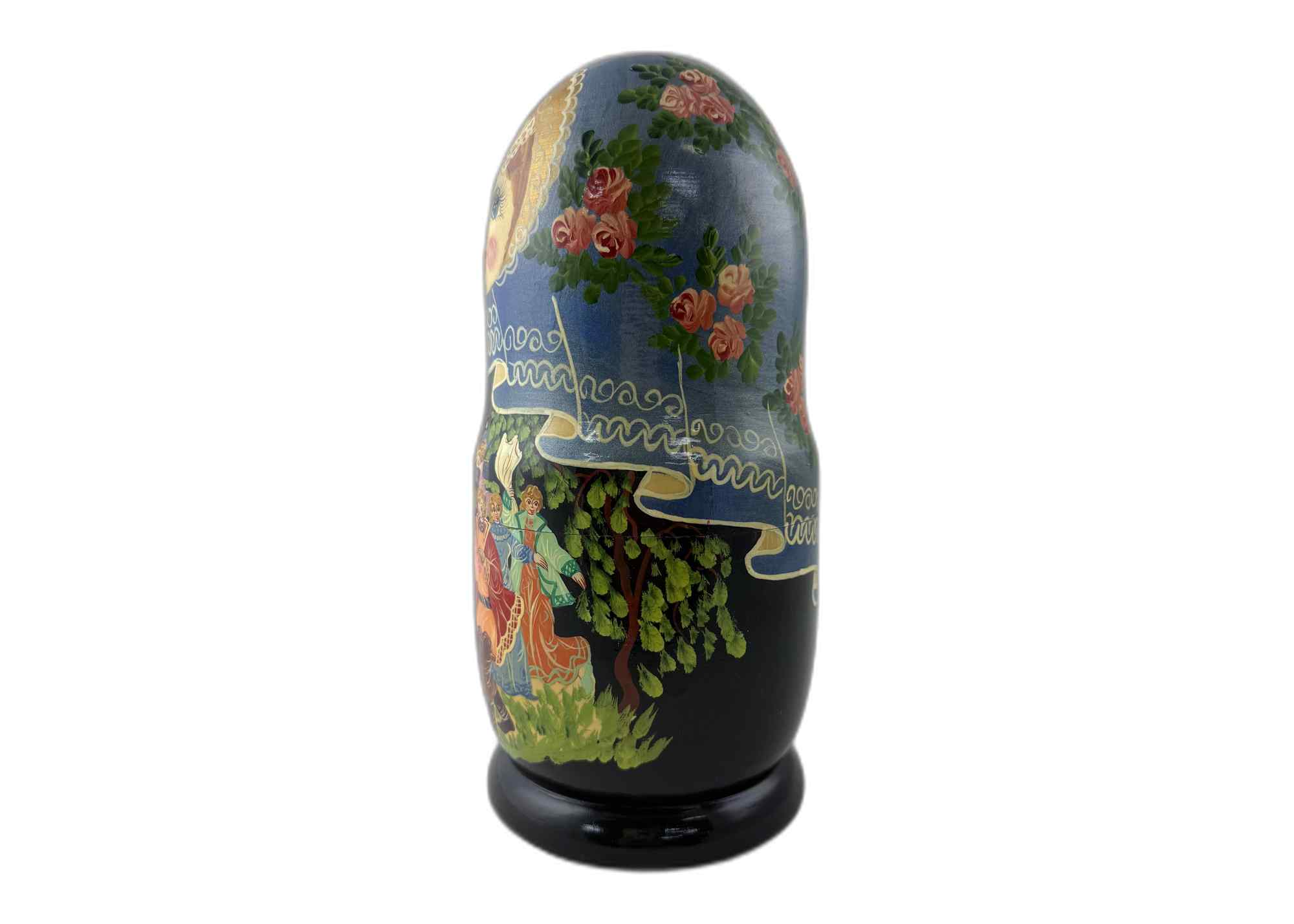 Buy Vintage Folk Scene Nesting Doll 10pc/10" at GoldenCockerel.com