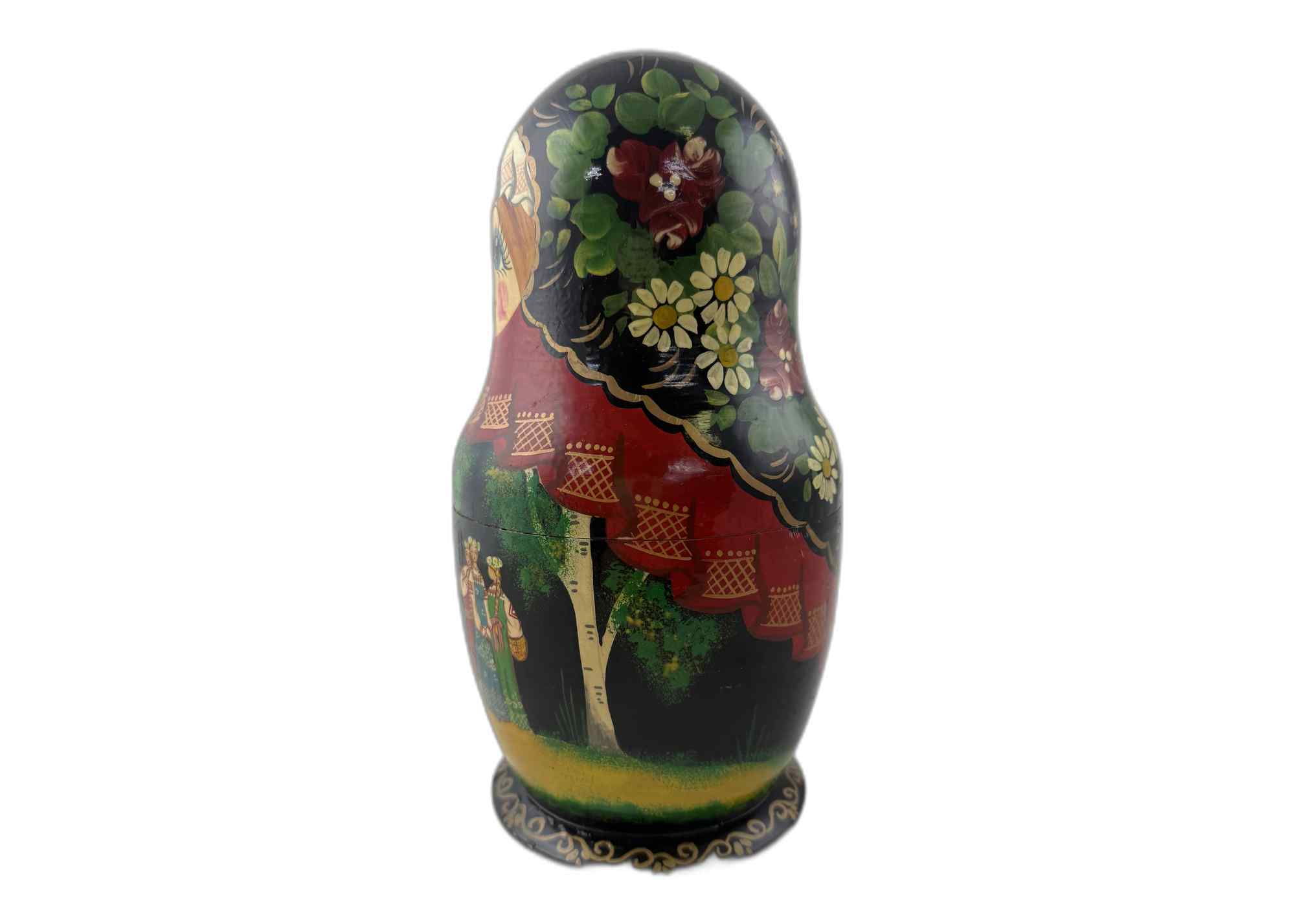 Buy Vintage Folk Scene Nesting Doll 10pc/10" at GoldenCockerel.com