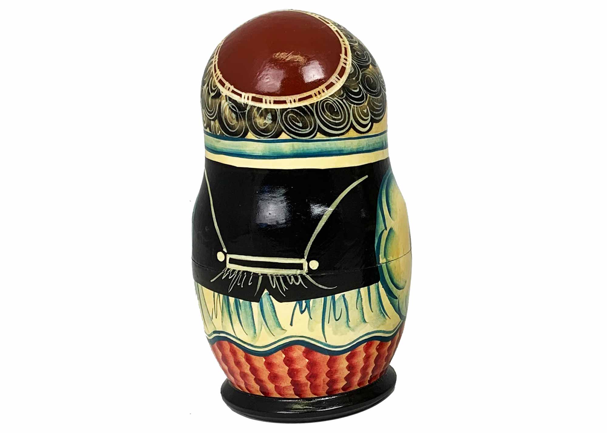 Buy Vintage Orthodox Rabbi Nesting Doll 5pc./7" at GoldenCockerel.com