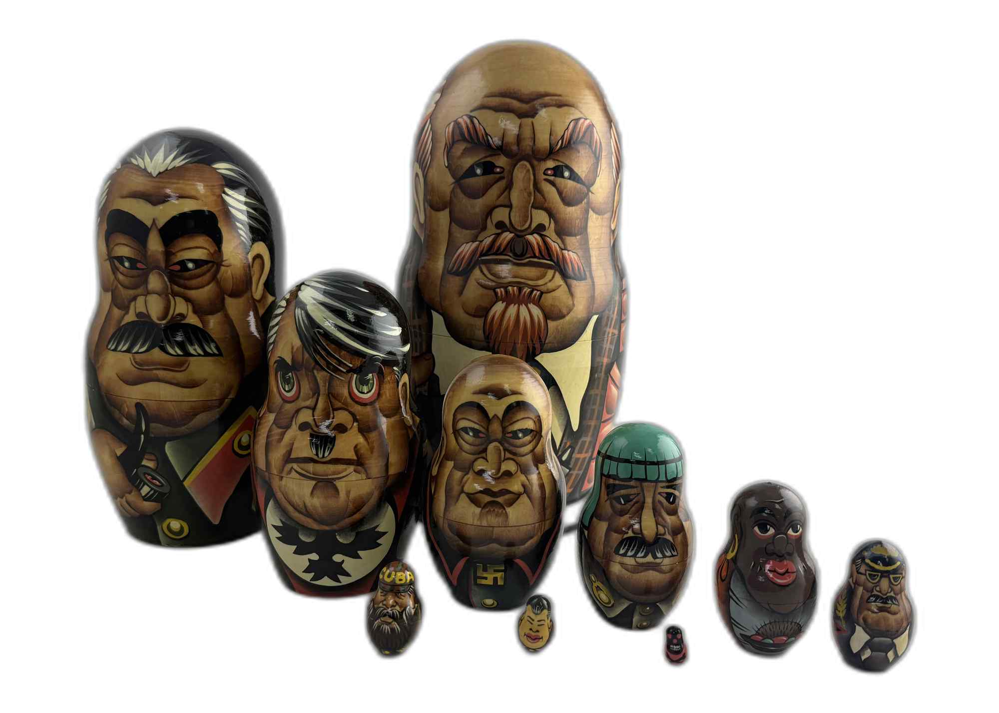 Buy Vintage Dictators of the 20th Century Nesting Doll 10pc/10" at GoldenCockerel.com