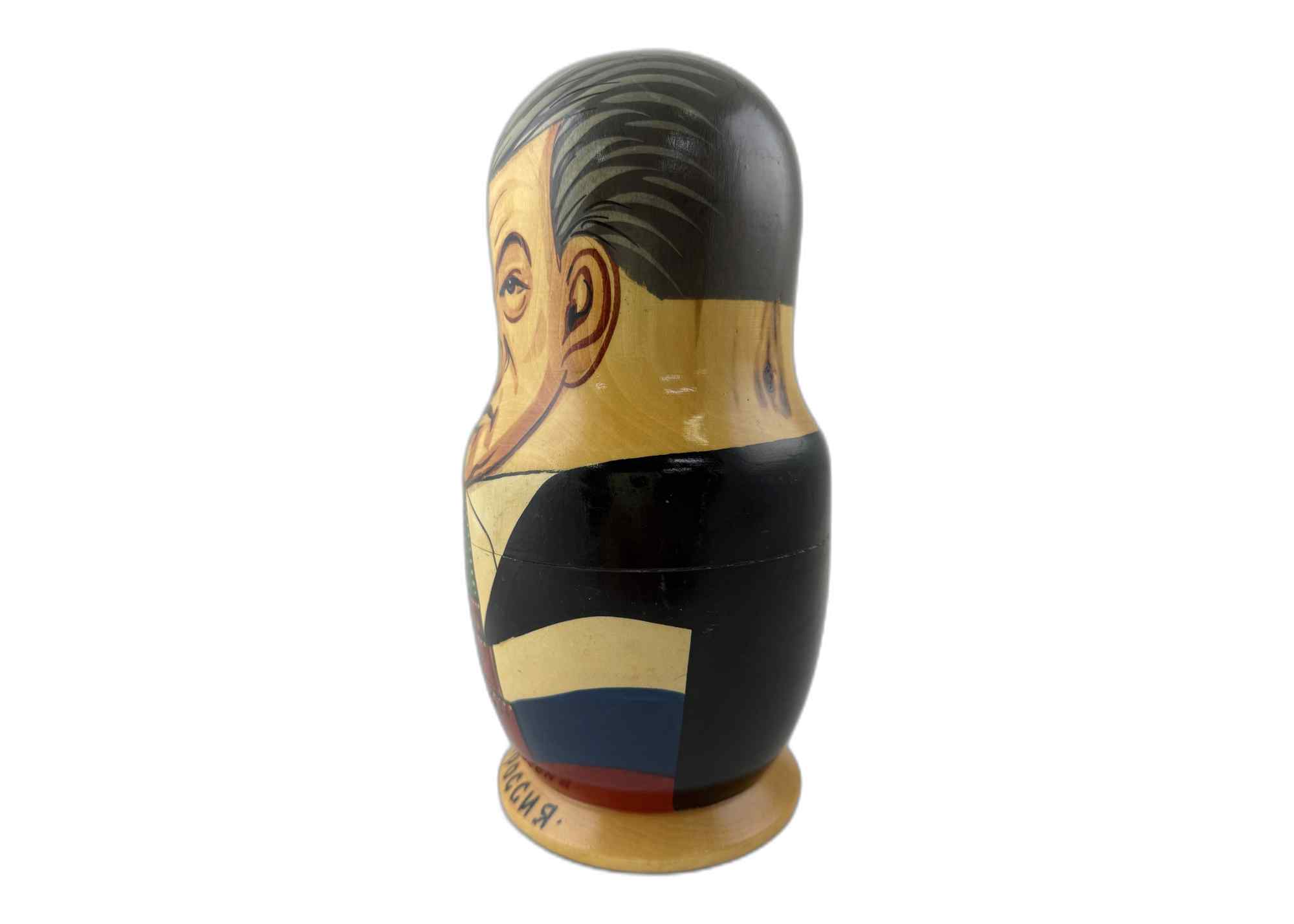 Buy Vintage Russian Leaders Nesting Doll 10pc/10" at GoldenCockerel.com