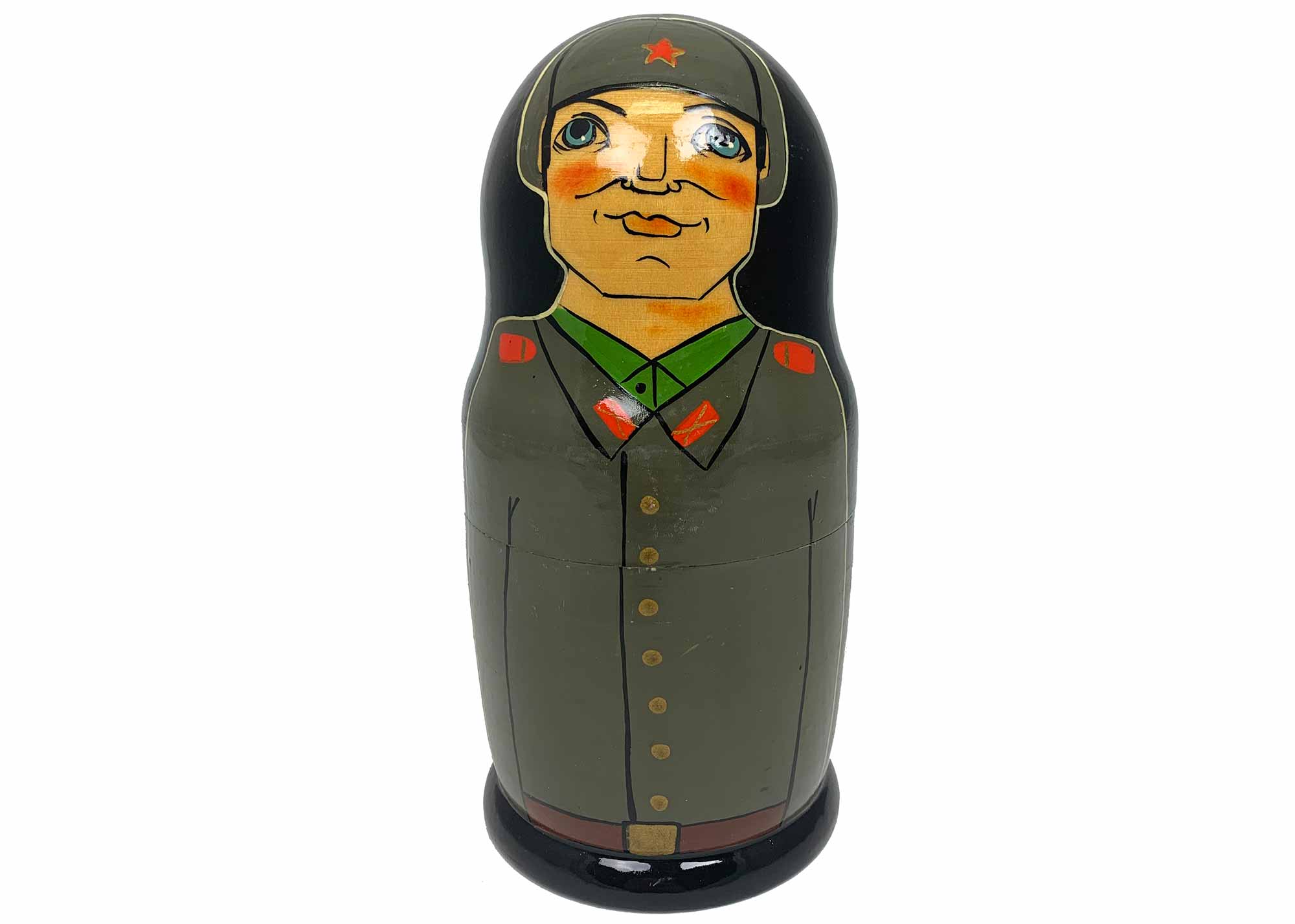 Buy Vintage Soviet Armed Forces Nesting Doll 5pc./6" at GoldenCockerel.com