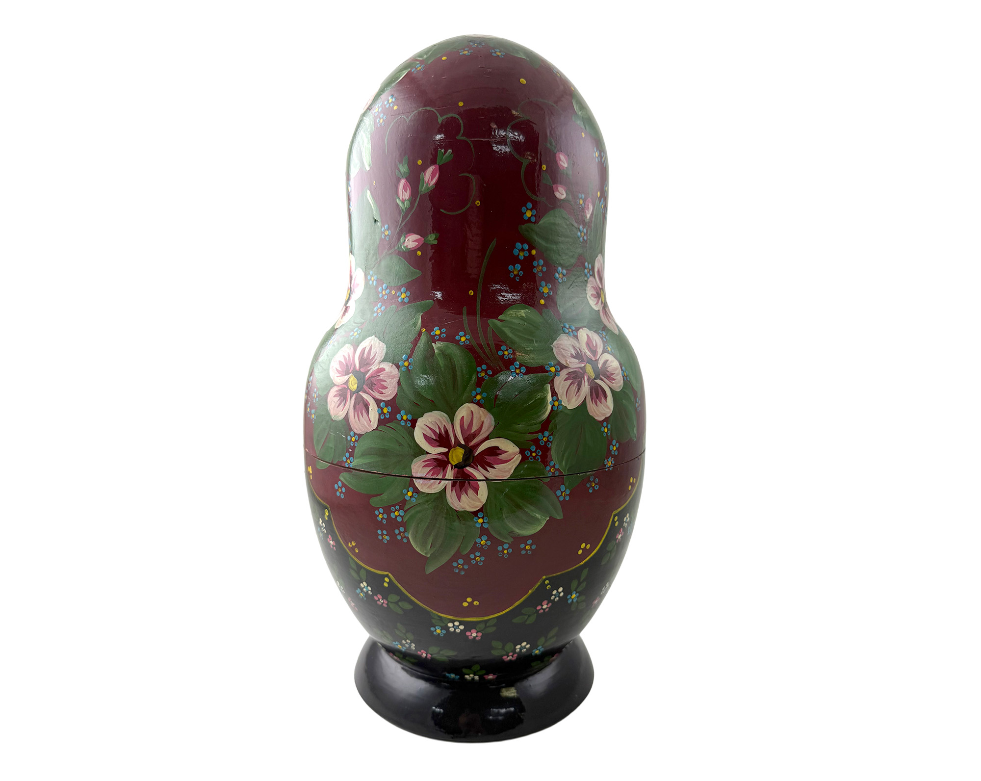 Buy Vintage Winter Sled Scene Nesting Doll 25pc/15" at GoldenCockerel.com