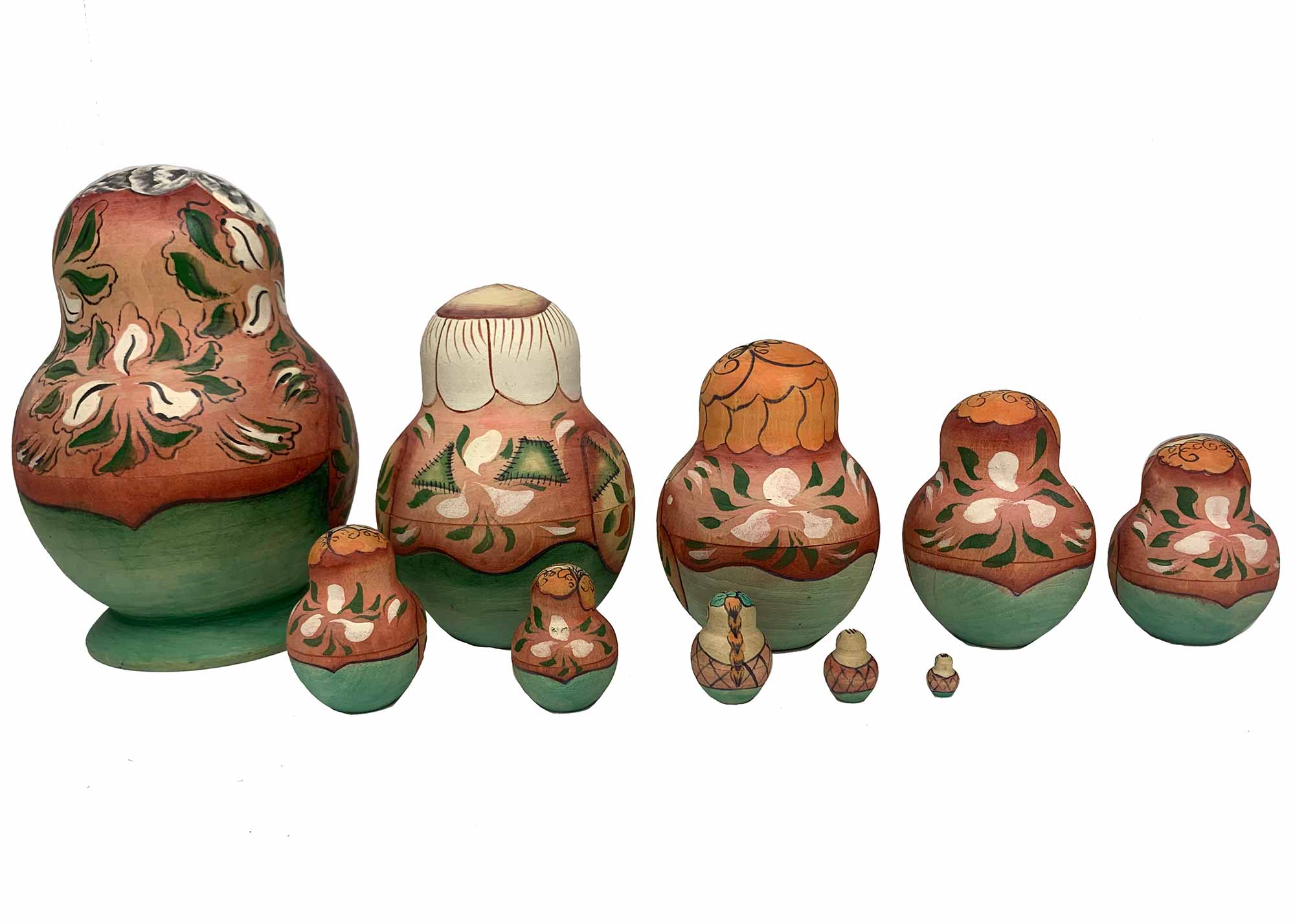 Buy Vintage "In the Home" Peasant Woman Nesting Doll 10pc./7 at GoldenCockerel.com