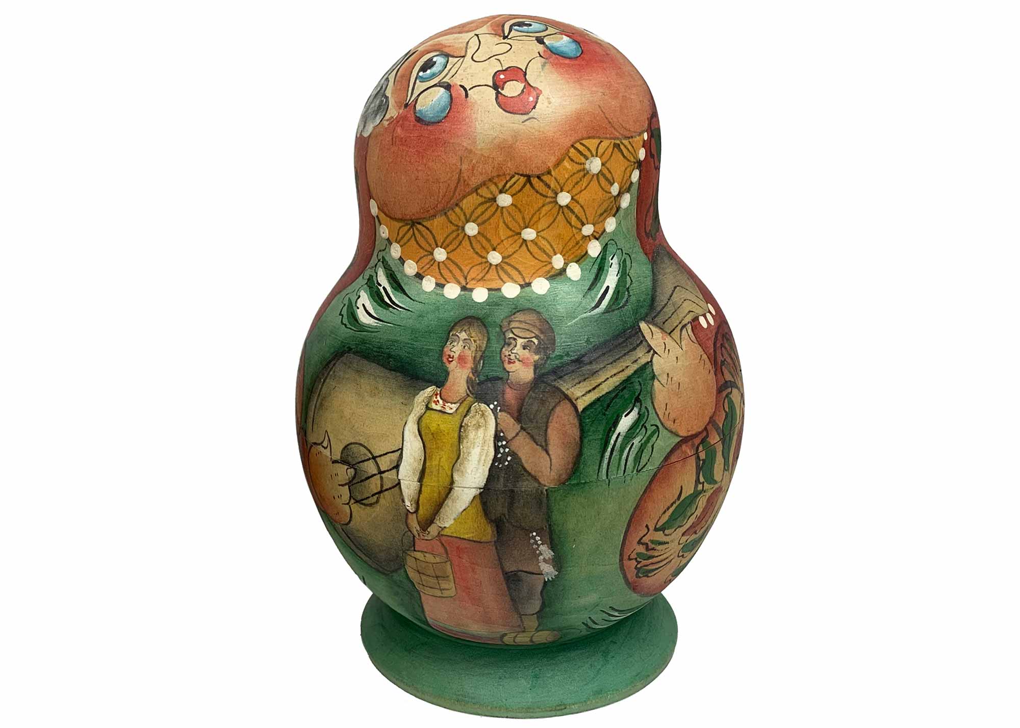 Buy Vintage "In the Home" Peasant Woman Nesting Doll 10pc./7 at GoldenCockerel.com