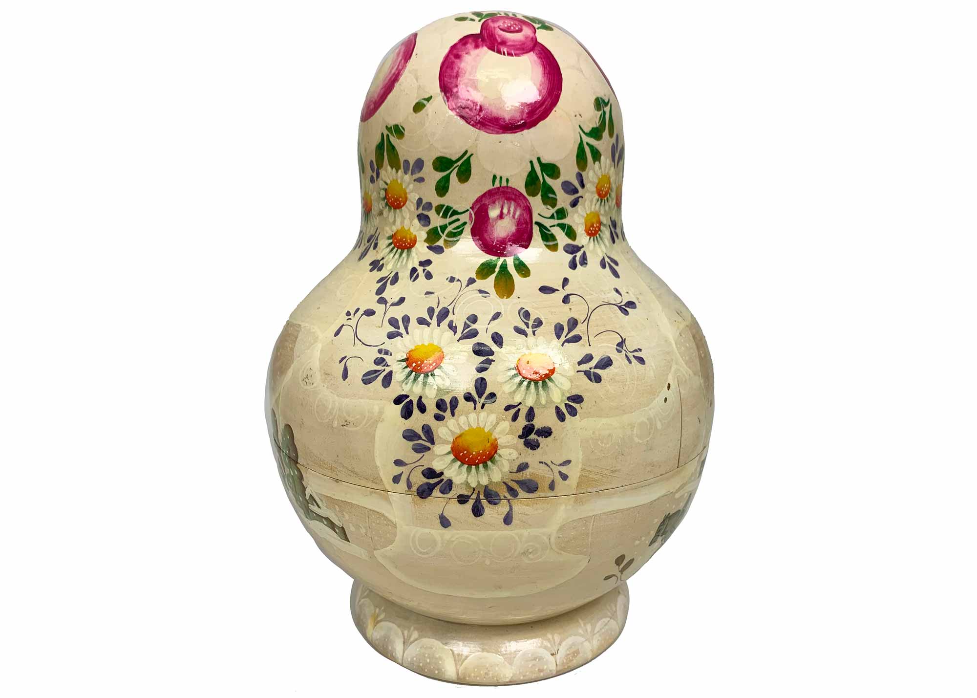 Buy Imperfect "Country Holiday" Folk Scene Nesting Doll 20pc./9" at GoldenCockerel.com