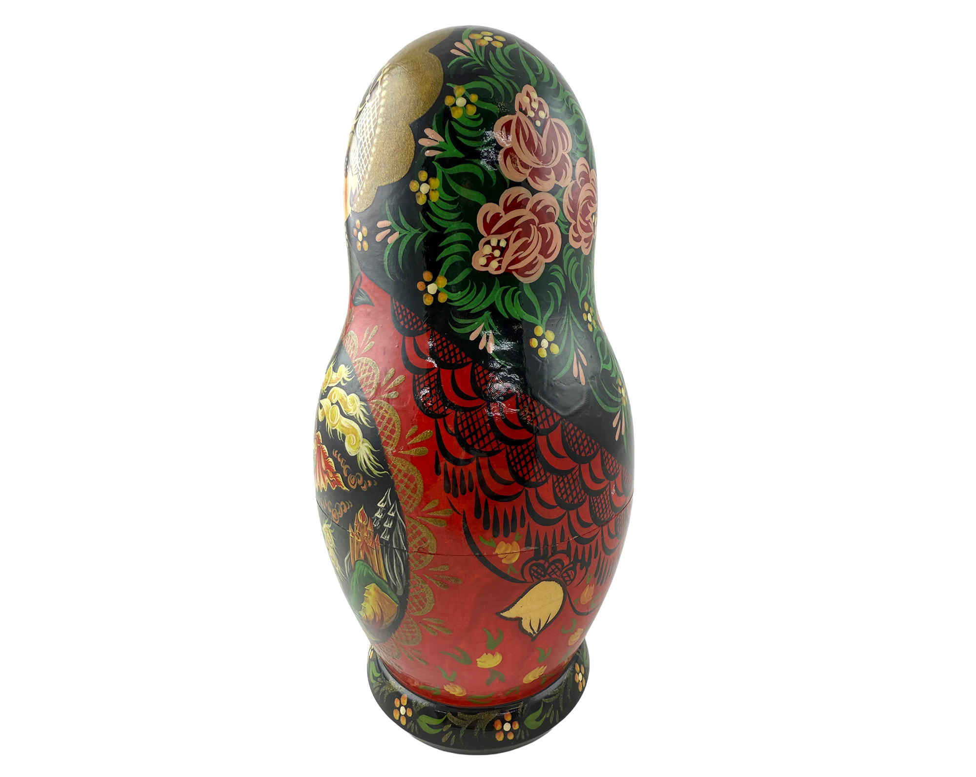 Buy Vintage Folk Scene Nesting Doll 10pc/10" at GoldenCockerel.com