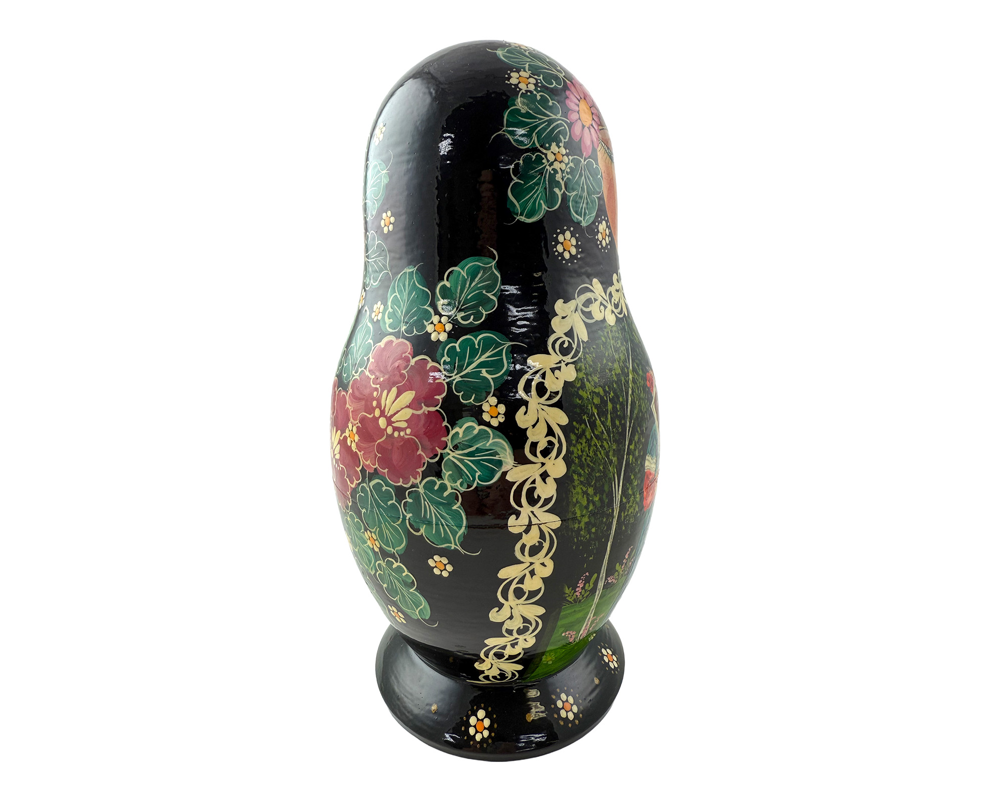 Buy Vintage Folk Scene Nesting Doll 10pc/10" at GoldenCockerel.com