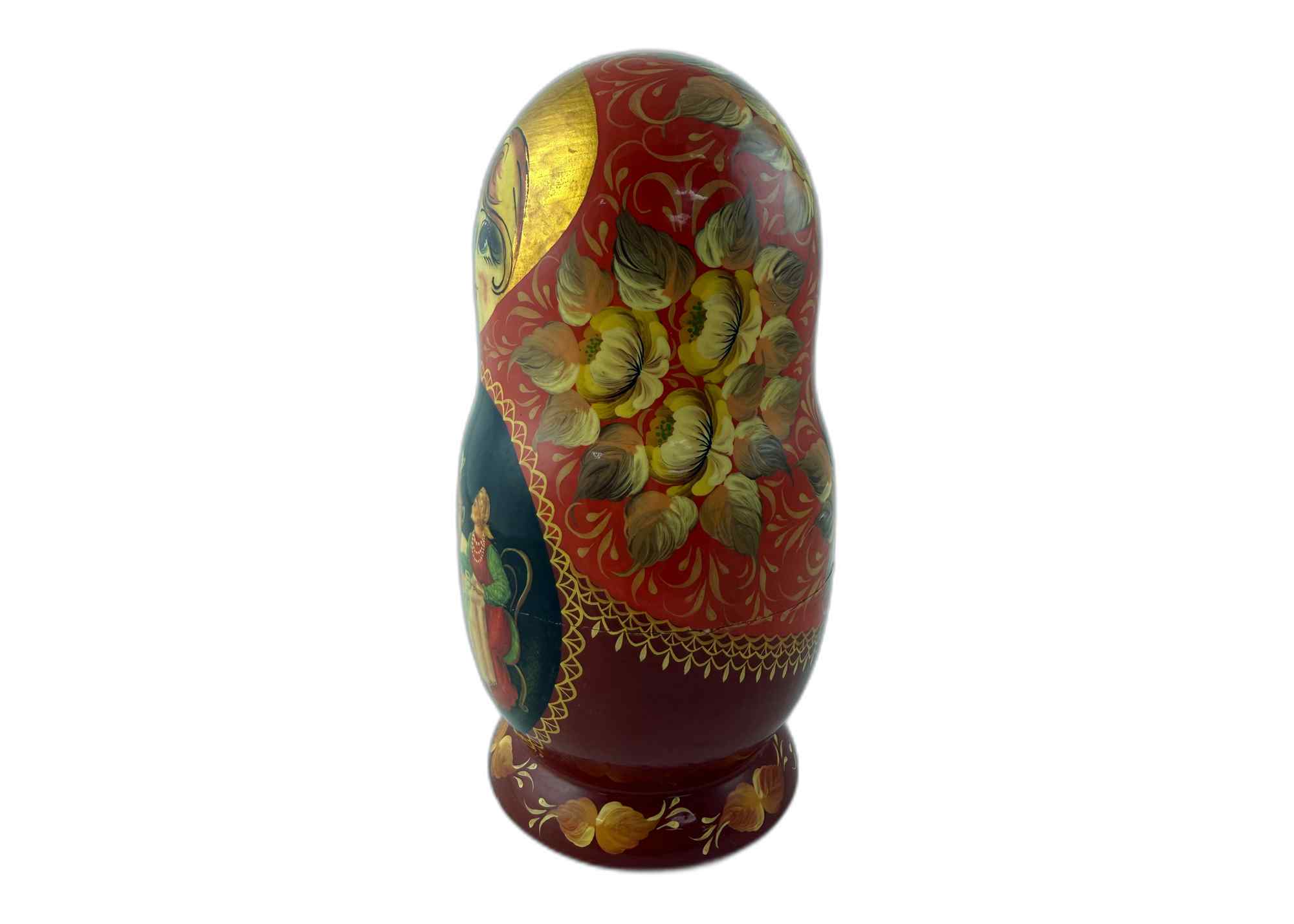 Buy Vintage Folk Scene Nesting Doll 10pc/10" at GoldenCockerel.com