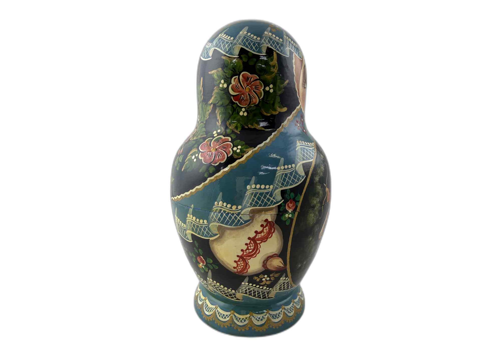Buy Vintage Fairy Tale Medley Nesting Doll 20pc/10" at GoldenCockerel.com